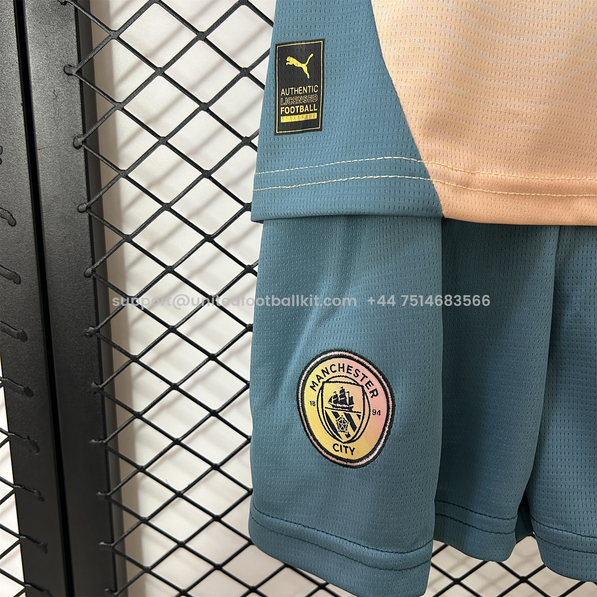 Unitedfootballkit.com | Manchester City 24-25 Fourth Kids Kit -Customize Name, Number and Patch | Worldwide Shipping