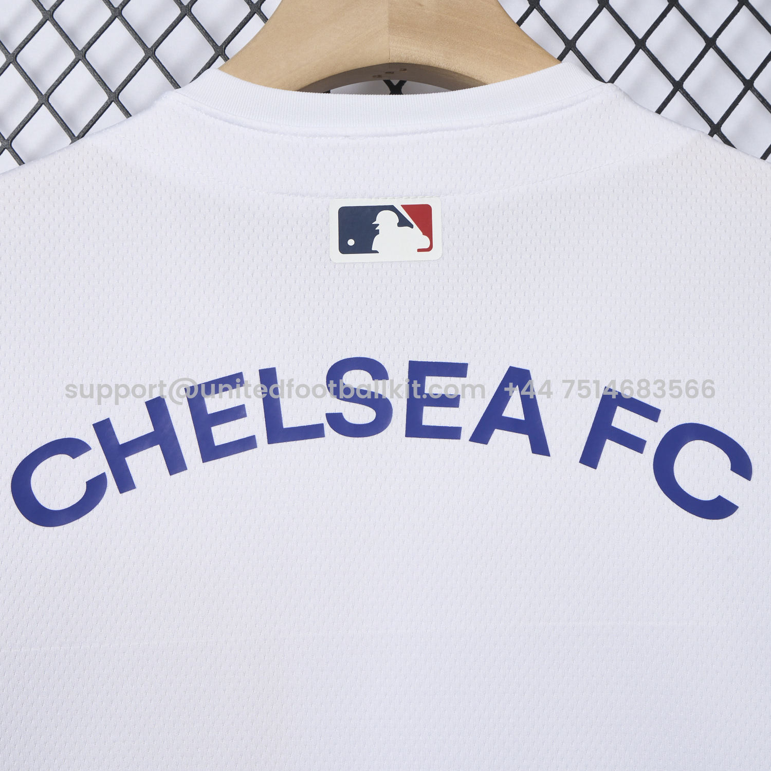 Unitedfootballkit.com | C.H.E.L.S.E.A 25-26 White Limited Baseball Jersey -Customize Name, Number and Patch | Worldwide Shipping