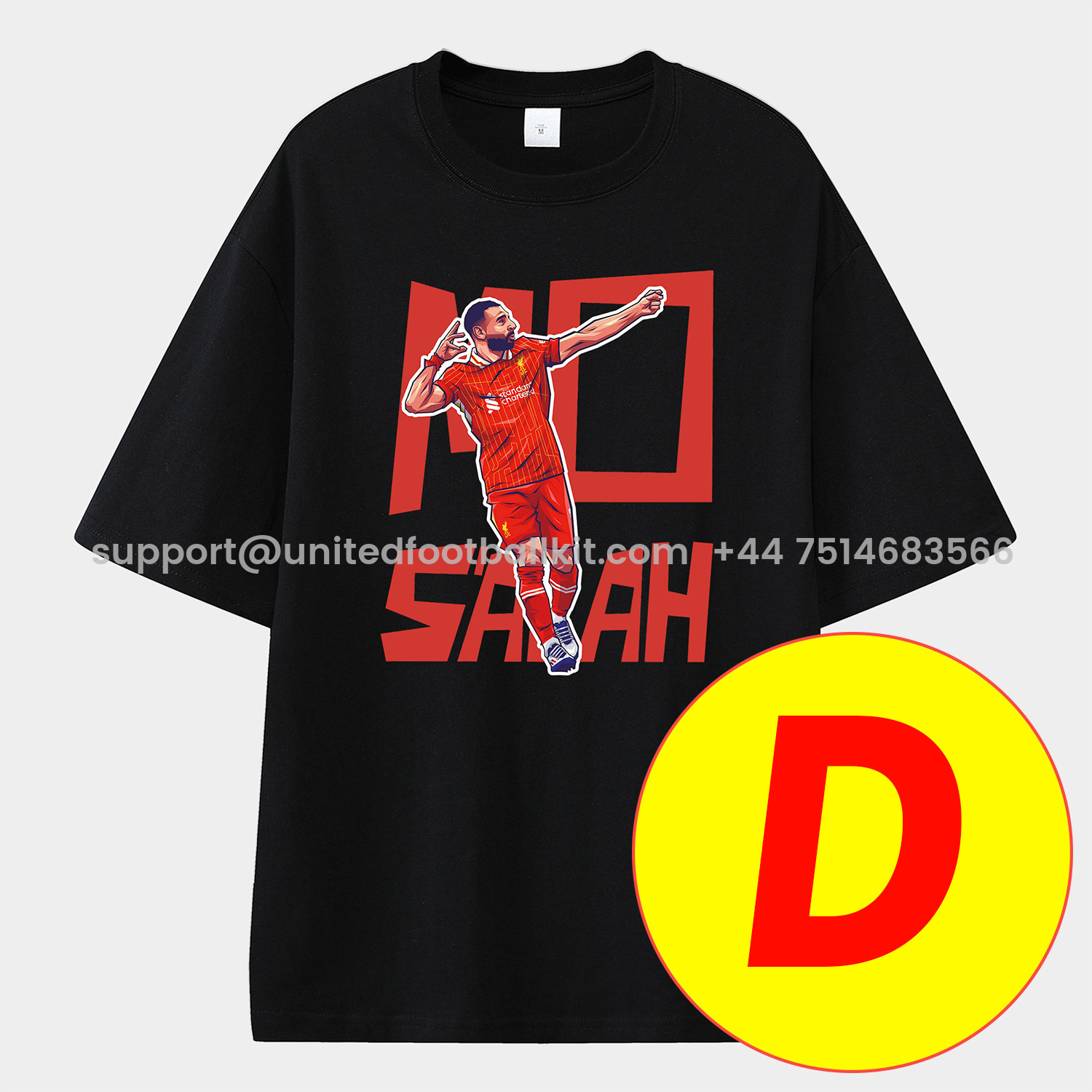 Unitedfootballkit.com | Salah Liverpool Klopp Arnold Unisex Pure Cotton T-shirt -Customize Name, Number and Patch | Worldwide Shipping