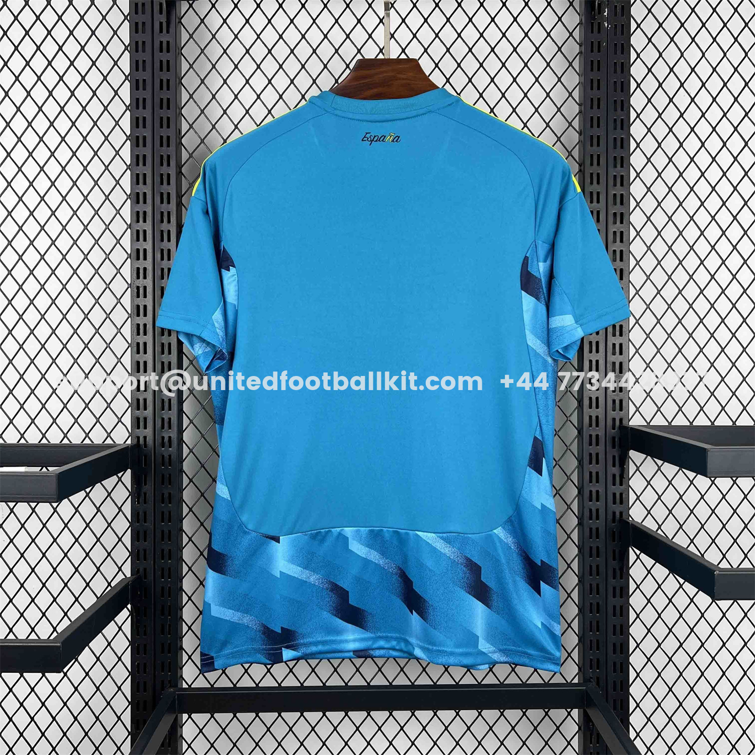 Unitedfootballkit.com | Spain 2026 Goalkeeper Blue Jersey - Fans Version -Customize Name, Number and Patch | Worldwide Shipping