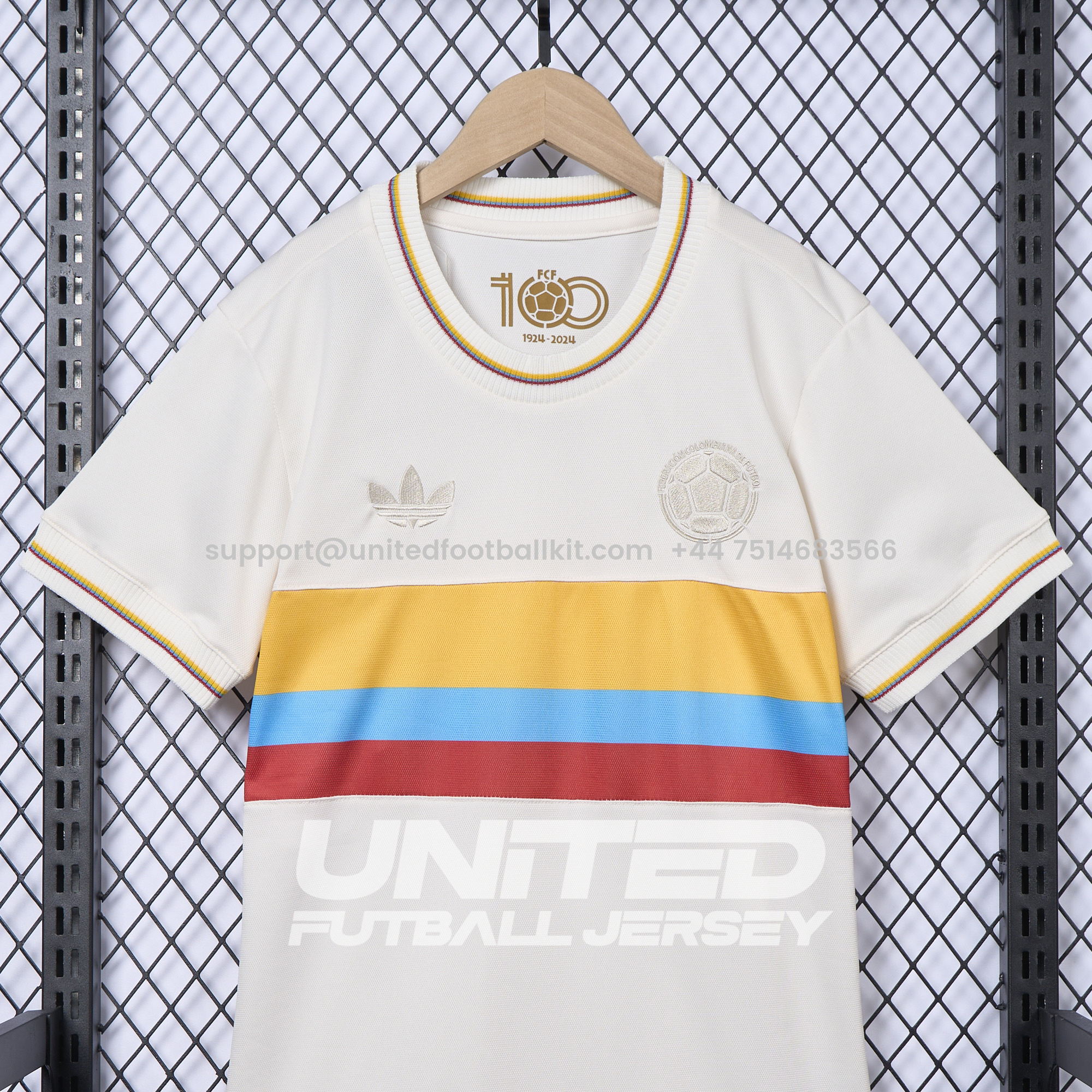 Unitedfootballkit.com | Women's Colombia 2024 100th Anniversary Jersey -Customize Name, Number and Patch | Worldwide Shipping