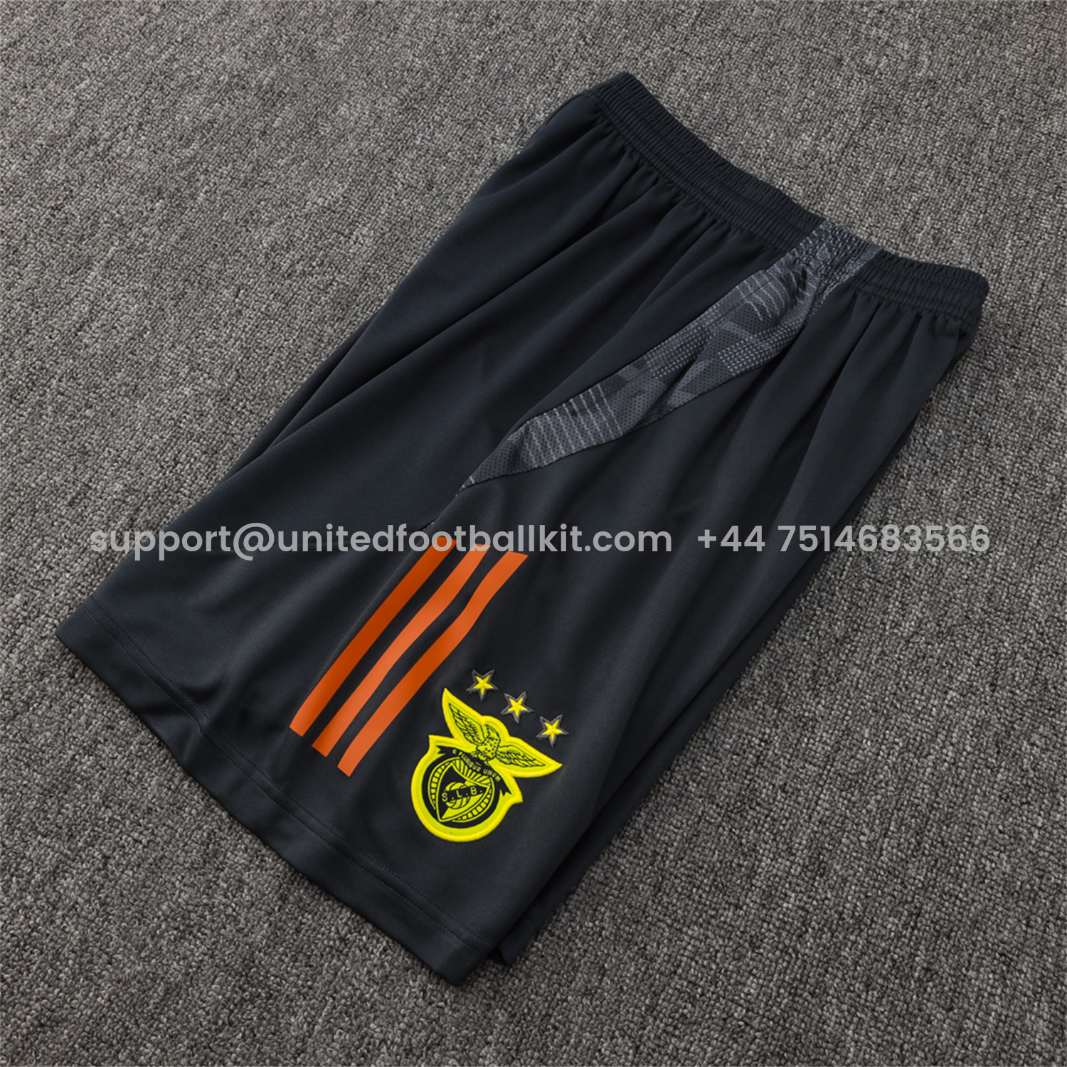 Unitedfootballkit.com | Benfica 25-26 Vest Training Set - Grey Vest and Deep Grey Shorts -Customize Name, Number and Patch | Worldwide Shipping