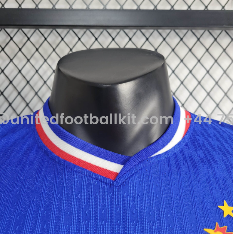 Unitedfootballkit.com | France 2024 Home Stadium Jersey - Player Version -Customize Name, Number and Patch | Worldwide Shipping