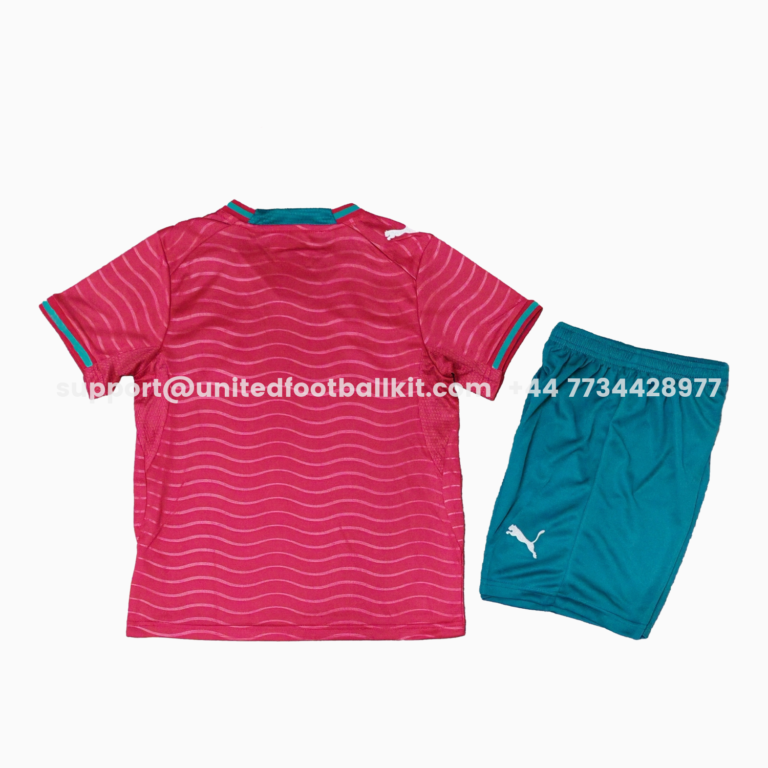 Unitedfootballkit.com | Portugal 2026 Home Kids Kit -Customize Name, Number and Patch | Worldwide Shipping