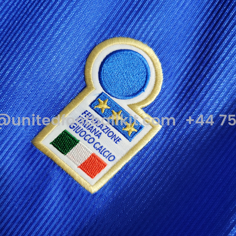 Unitedfootballkit.com | Retro Italy 1998 Home Stadium Jersey -Customize Name, Number and Patch | Worldwide Shipping