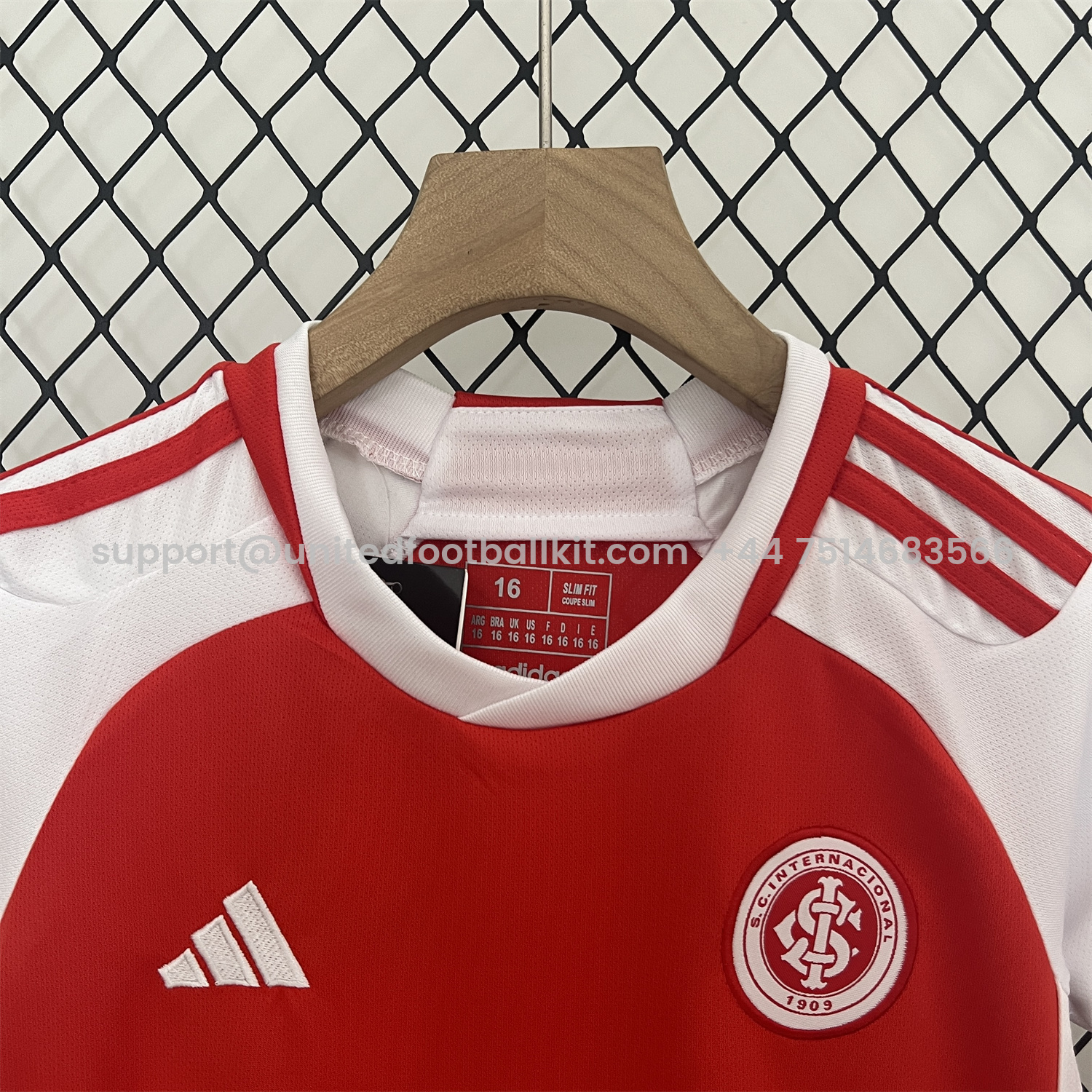 Unitedfootballkit.com | SC Internacional 24-25 Home Kids Kit -Customize Name, Number and Patch | Worldwide Shipping
