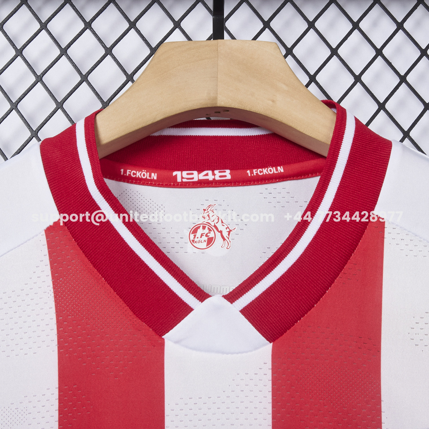 Unitedfootballkit.com | Köln 25-26 Home Jersey - Fans Version -Customize Name, Number and Patch | Worldwide Shipping