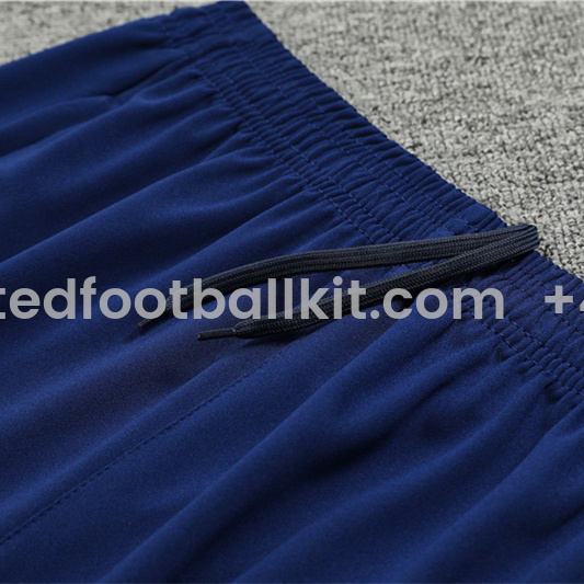 Unitedfootballkit.com | Napoli 24-25 Pre-Match Long Sleeve Training Set - Light Blue Top and Deep Blue Pants -Customize Name, Number and Patch | Worldwide Shipping