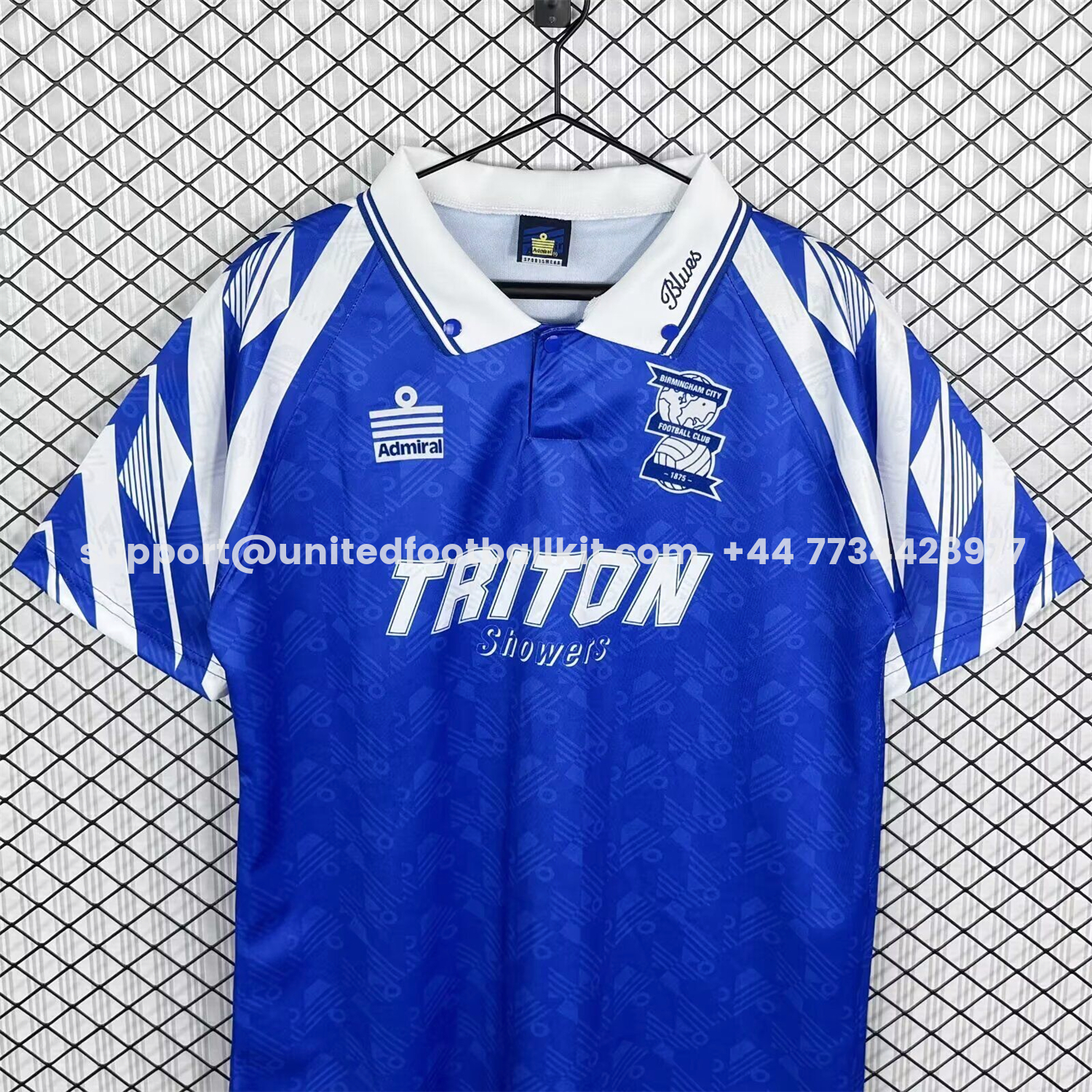 Unitedfootballkit.com | Retro Birmingham City 1993-94 Home Jersey -Customize Name, Number and Patch | Worldwide Shipping