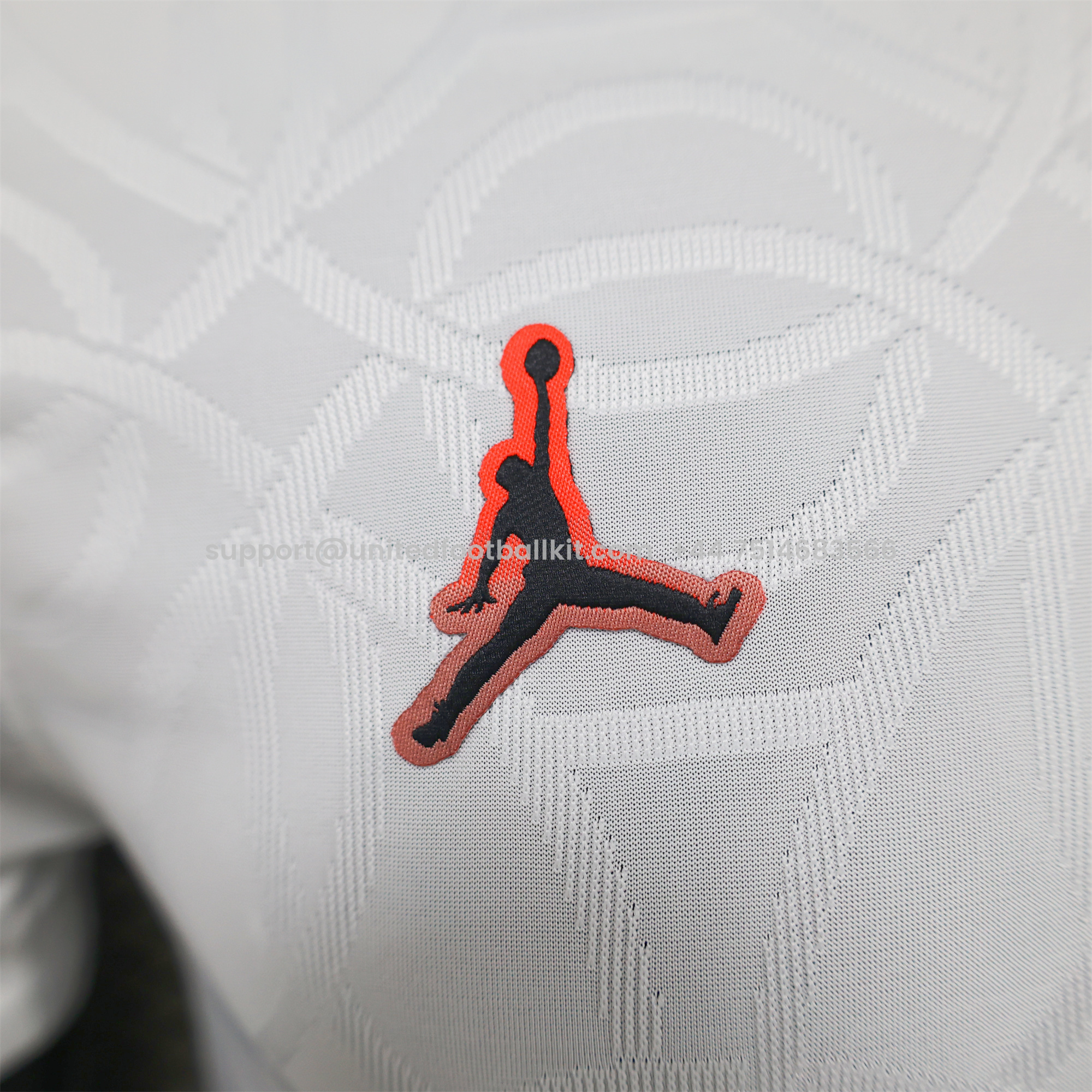 Unitedfootballkit.com | Paris Saint-Germain PSG X JD 24-25 Third Pre-Match White Jersey - Player Version -Customize Name, Number and Patch | Worldwide Shipping