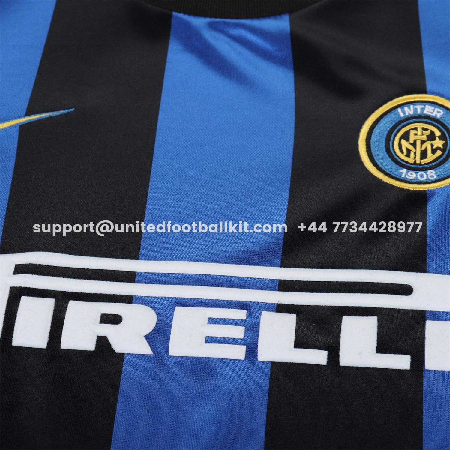 Unitedfootballkit.com | Retro Inter Milan 1999-00 Home Kids Kit -Customize Name, Number and Patch | Worldwide Shipping