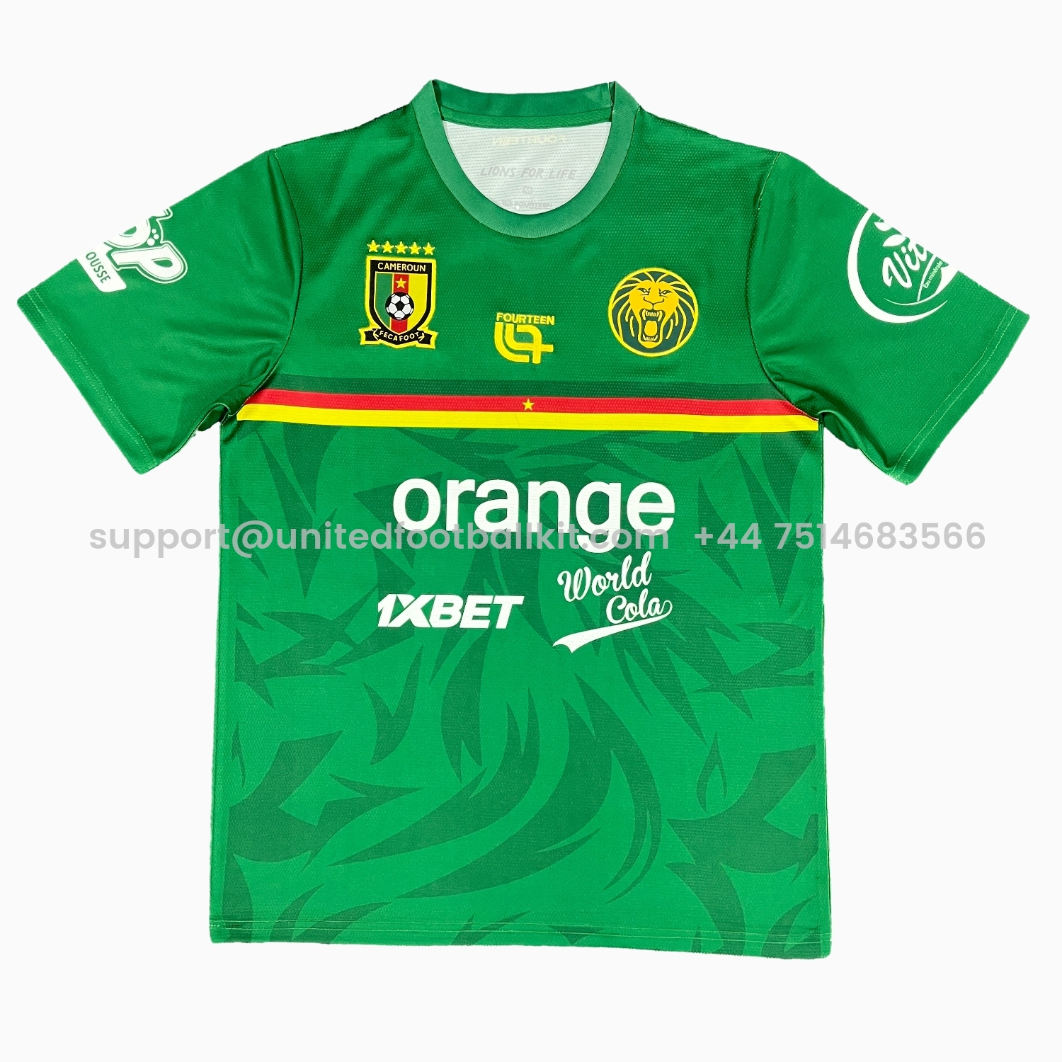 Unitedfootballkit.com | Cameroon 25-26 Green Training Jersey - Fans Version -Customize Name, Number and Patch | Worldwide Shipping