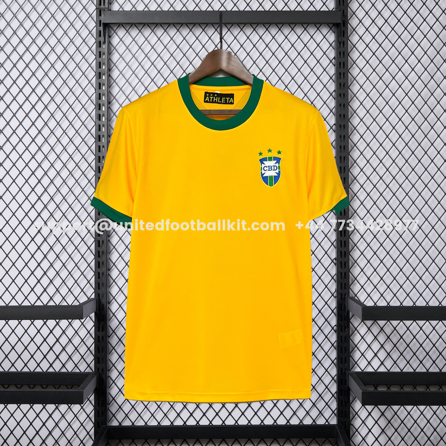 Unitedfootballkit.com | Retro Brazil 1971 Home Jersey -Customize Name, Number and Patch | Worldwide Shipping