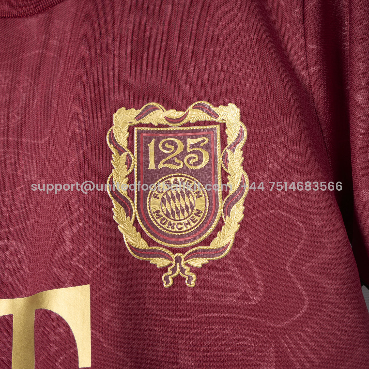 Unitedfootballkit.com | Bayern Munich 2025 125th Anniversary Kids Kit -Customize Name, Number and Patch | Worldwide Shipping