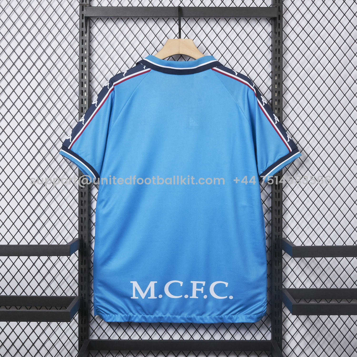 Unitedfootballkit.com | Retro Manchester City 1997-98 Home Jersey -Customize Name, Number and Patch | Worldwide Shipping