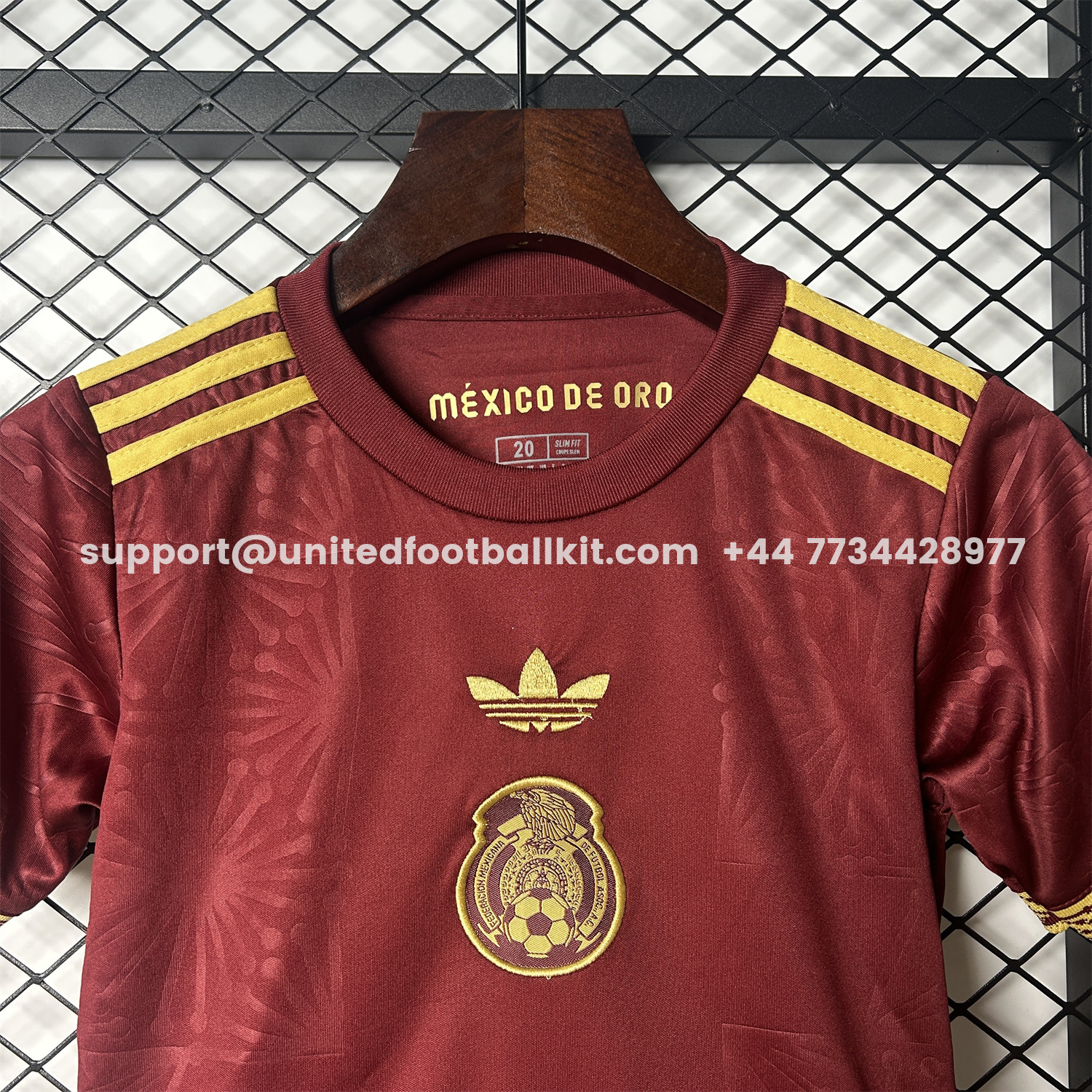 Unitedfootballkit.com | Mexico 2025 Gold Cup Red Special Edition Kids Kit -Customize Name, Number and Patch | Worldwide Shipping