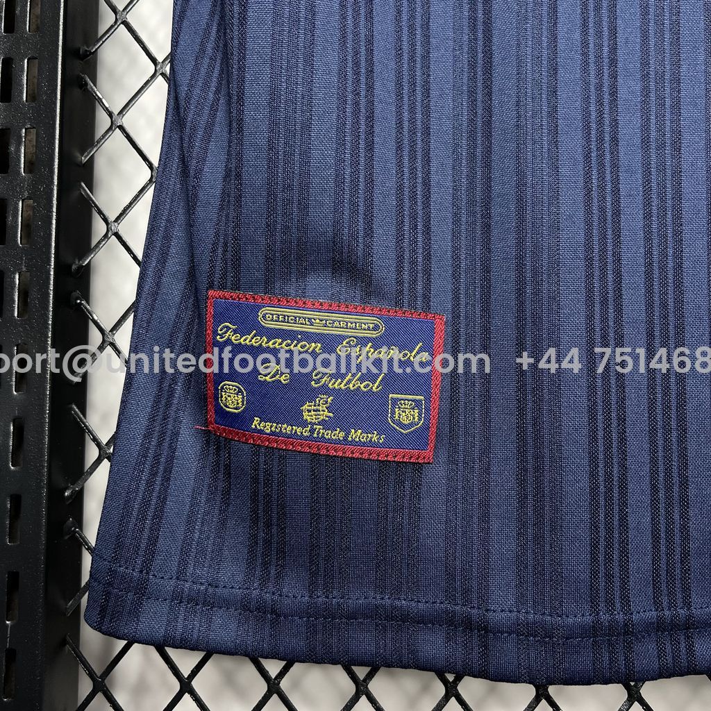 Unitedfootballkit.com | Retro Spain 1996 Away Jersey -Customize Name, Number and Patch | Worldwide Shipping