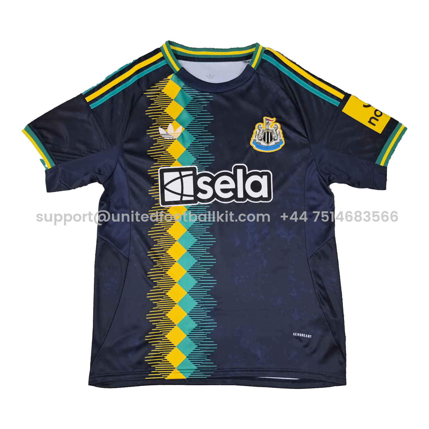 Unitedfootballkit.com | Newcastle United 25-26 Yellow Green Plaids Black Special Jersey - Fans Version -Customize Name, Number and Patch | Worldwide Shipping