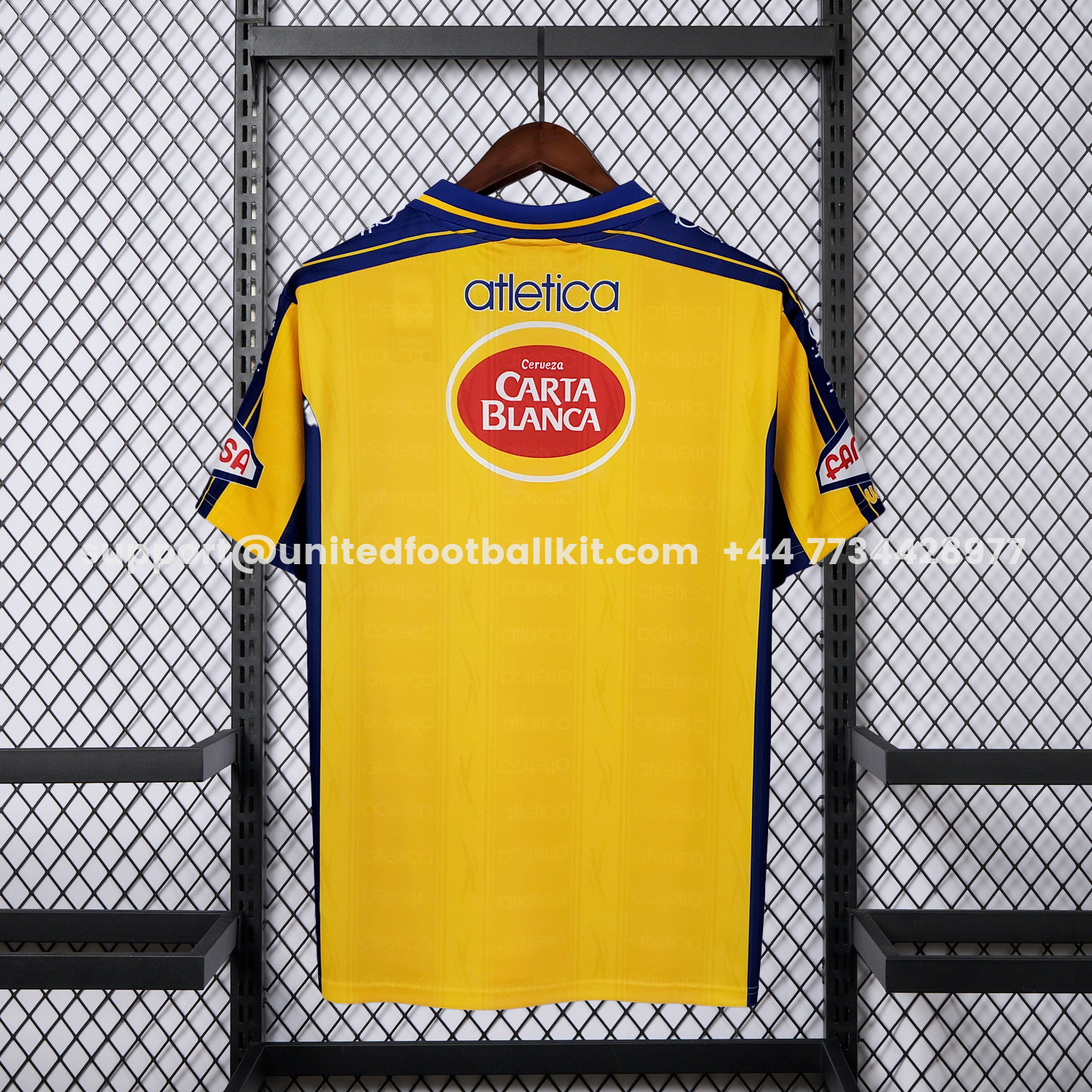 Unitedfootballkit.com | Retro Tigres UANL 1999-00 Home Jersey -Customize Name, Number and Patch | Worldwide Shipping