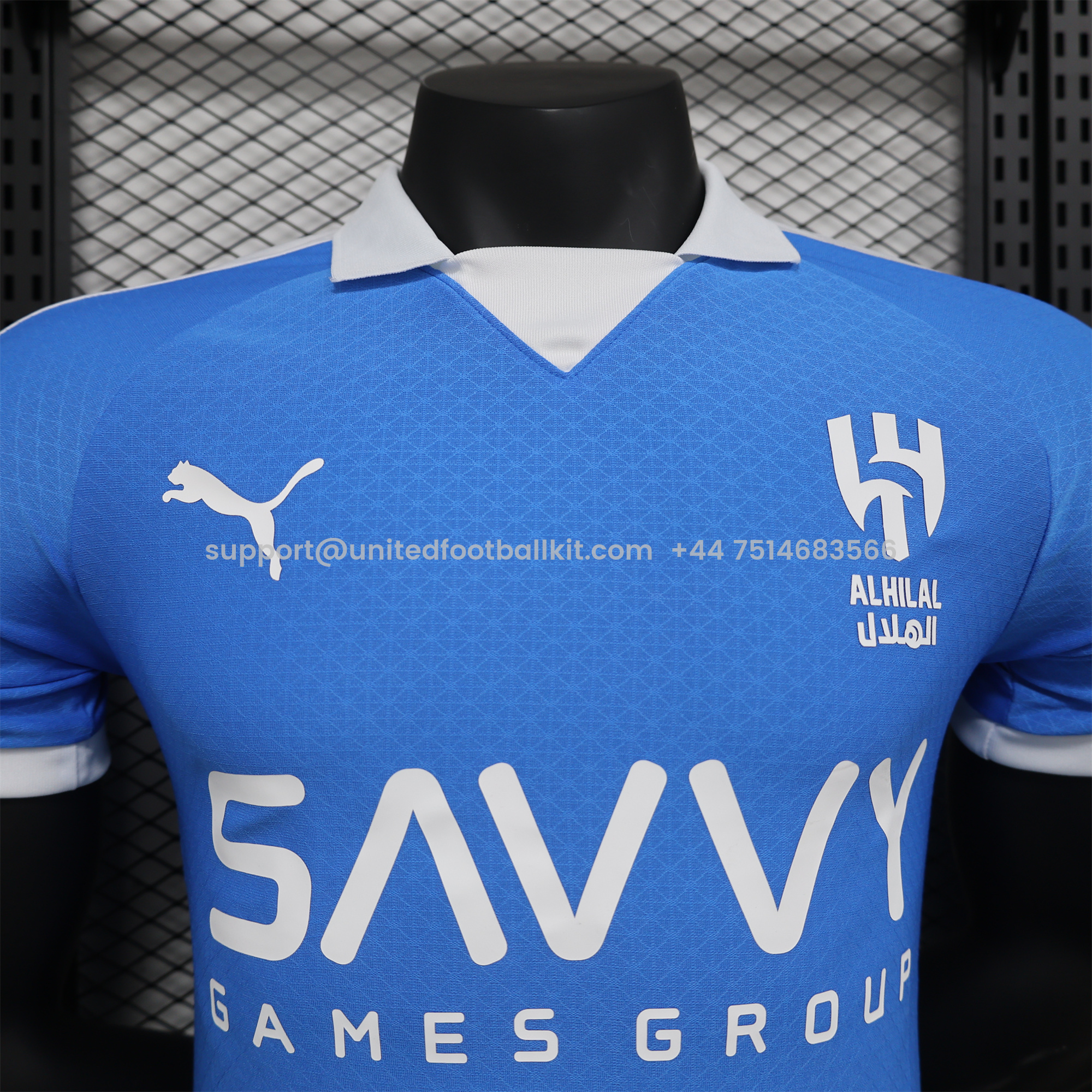 Unitedfootballkit.com | Al Hilal Riyadh Crescent 24-25 Anniversary Special Jersey - Player Version -Customize Name, Number and Patch | Worldwide Shipping