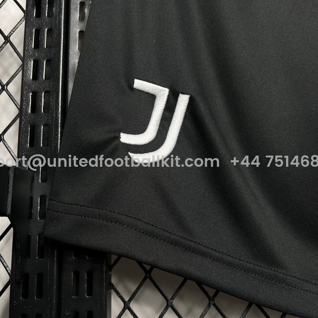Unitedfootballkit.com | Juventus 24-25 Home Shorts - Fans Version -Customize Name, Number and Patch | Worldwide Shipping