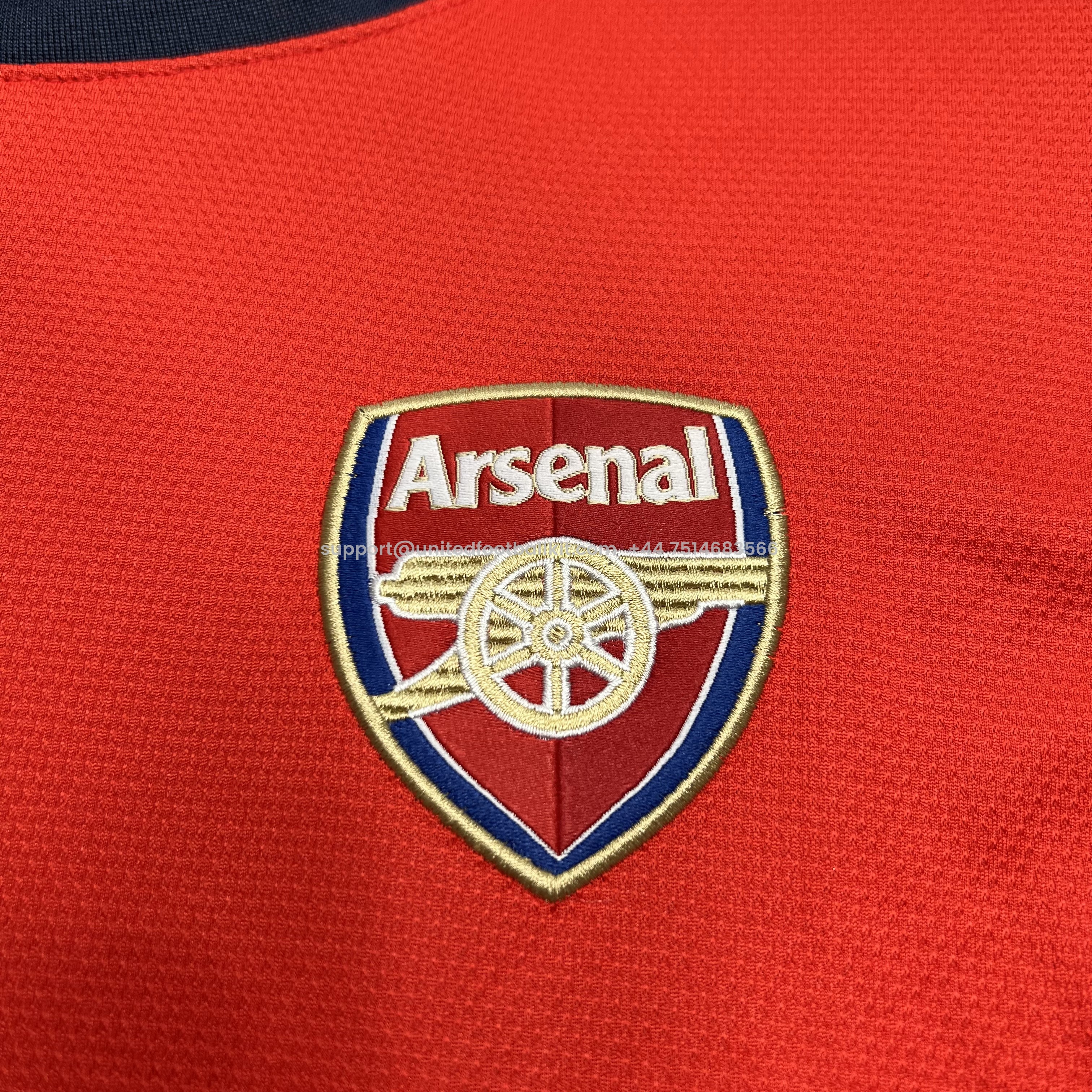 Unitedfootballkit.com | Retro Arsenal 2012-13 Home Long Sleeve Jersey -Customize Name, Number and Patch | Worldwide Shipping