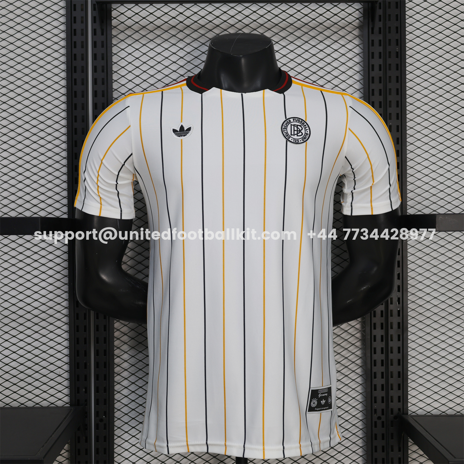 Unitedfootballkit.com | Germany 2026 Terrace Icon Retro Casual Style White Jersey - Player Version -Customize Name, Number and Patch | Worldwide Shipping