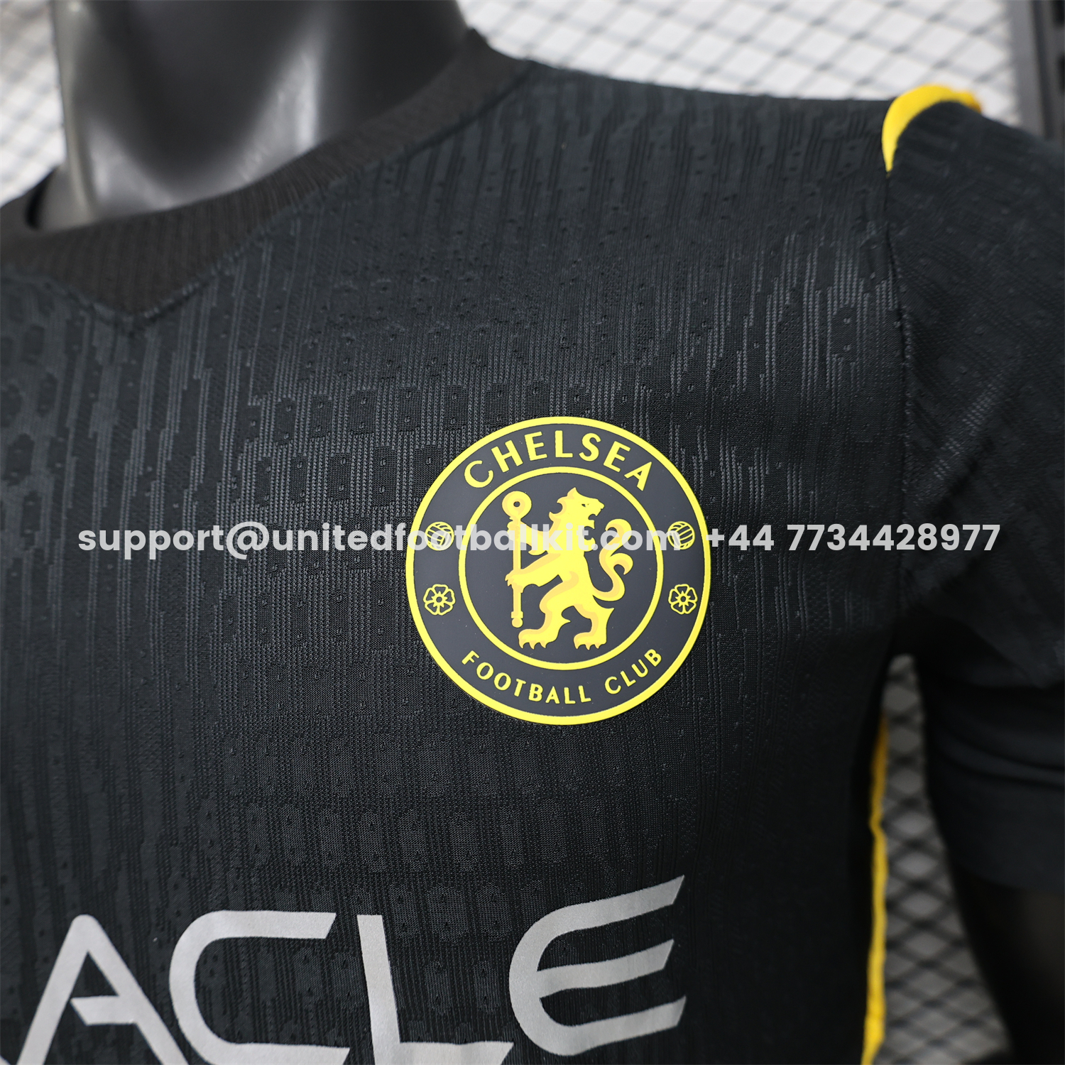 Unitedfootballkit.com | C.H.E.L.S.E.A 25-26 Black Special Jersey - Player Version -Customize Name, Number and Patch | Worldwide Shipping
