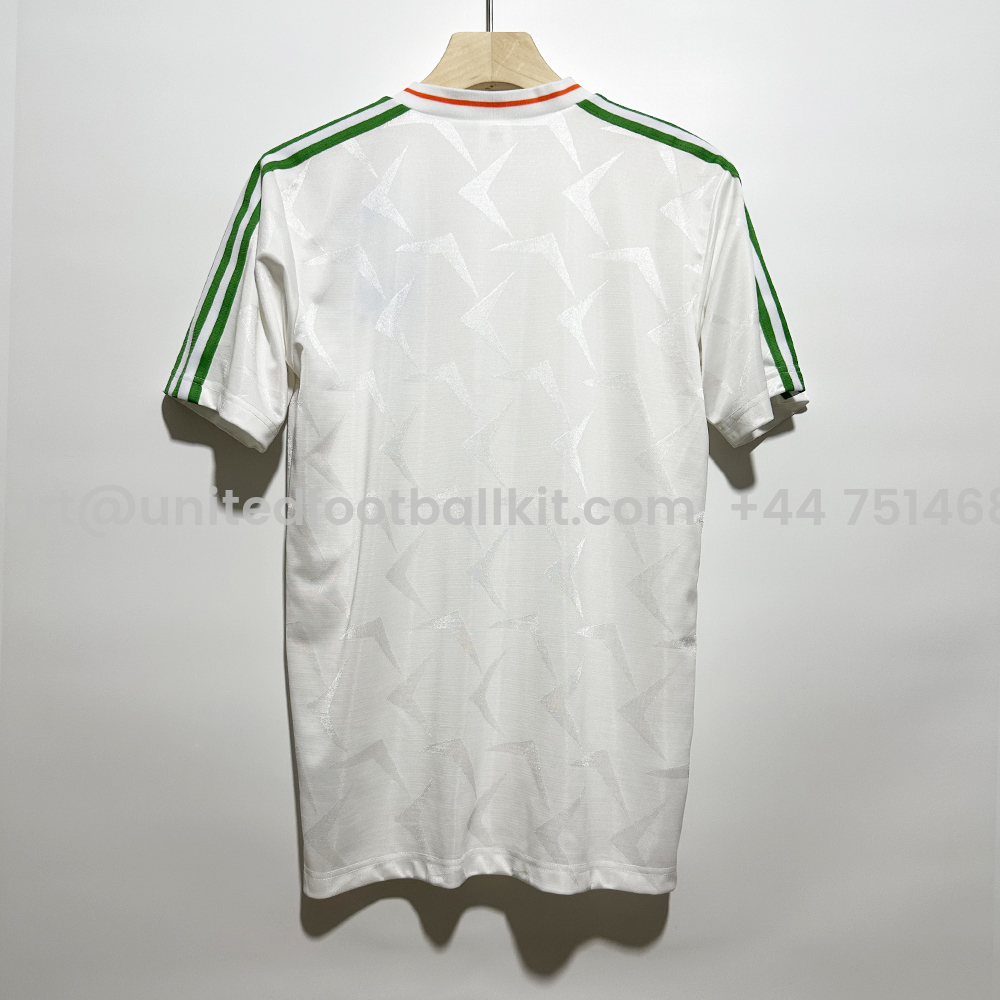 Unitedfootballkit.com | Retro Ireland 1990 Away Unsponsored Jersey -Customize Name, Number and Patch | Worldwide Shipping