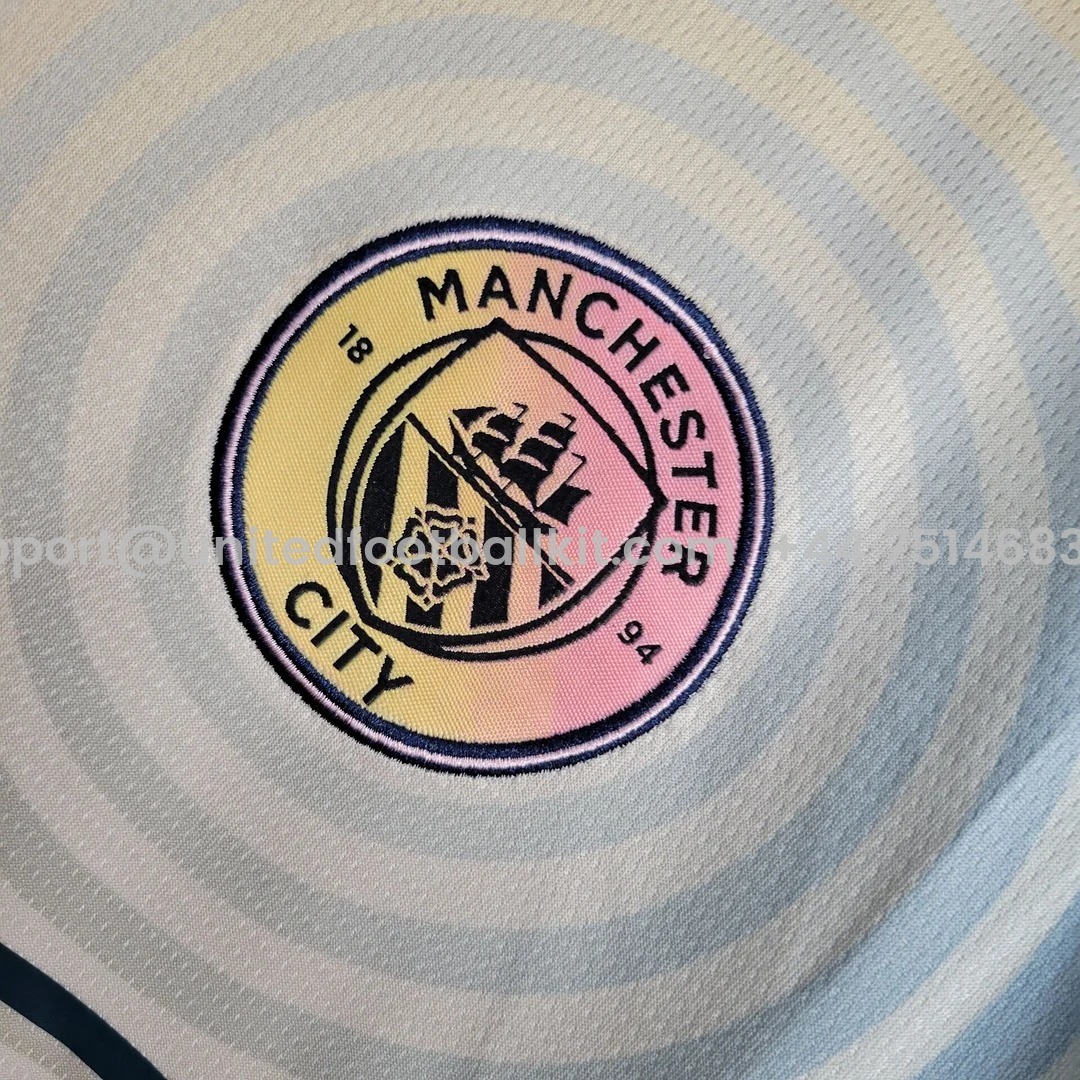 Unitedfootballkit.com | Manchester City 24-25 Fourth Jersey - Fans Version -Customize Name, Number and Patch | Worldwide Shipping