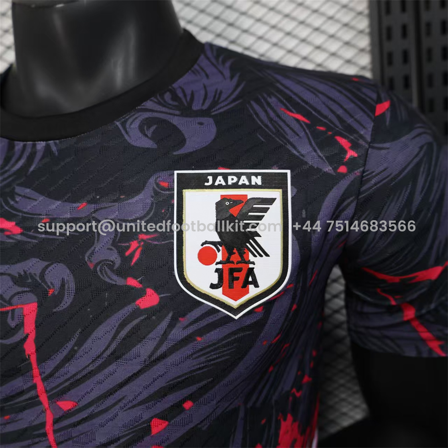 Unitedfootballkit.com | Japan 25-26 Firebird Special Edition Black Jersey - Player Version -Customize Name, Number and Patch | Worldwide Shipping