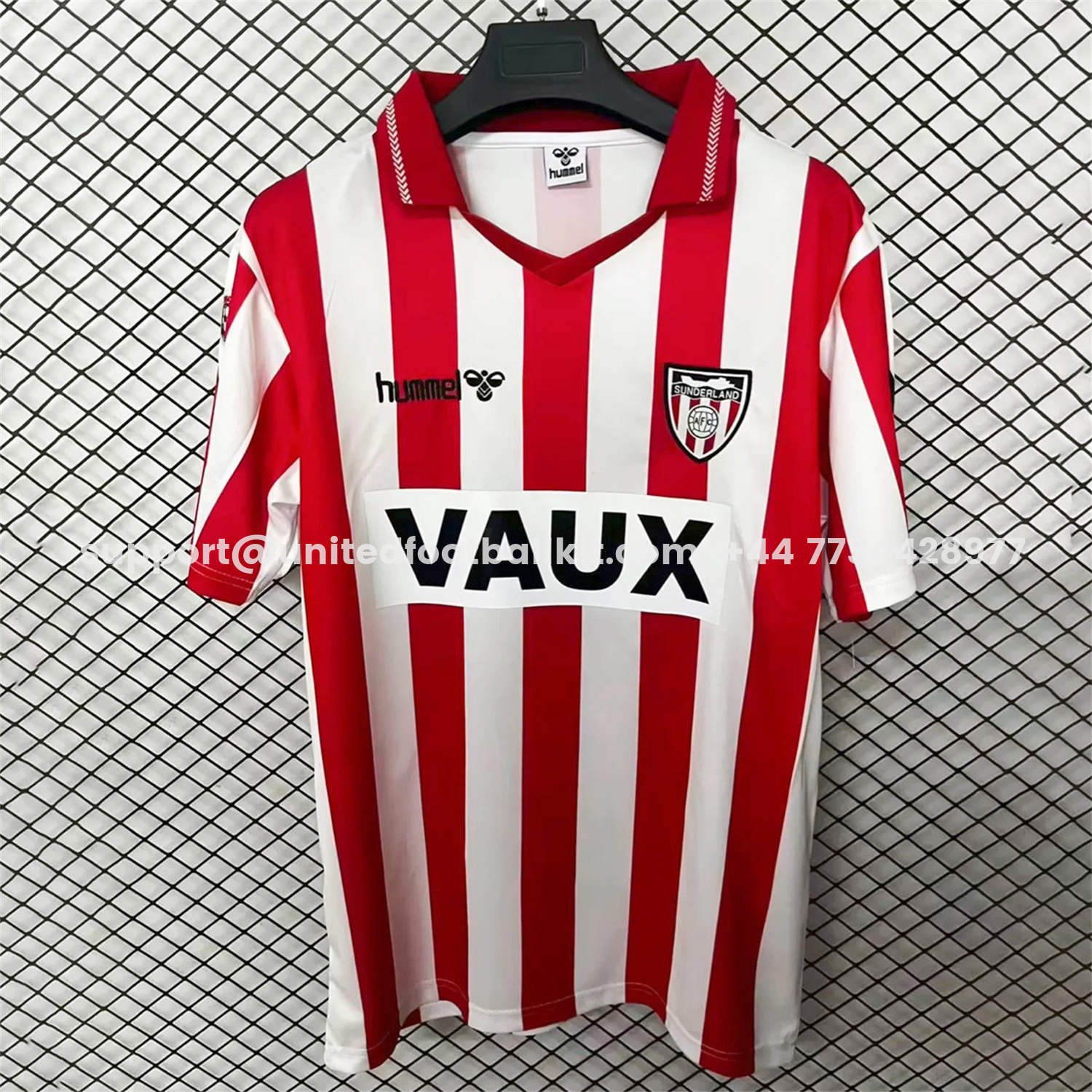 Unitedfootballkit.com | Retro Sunderland 1991-92 Home Jersey -Customize Name, Number and Patch | Worldwide Shipping