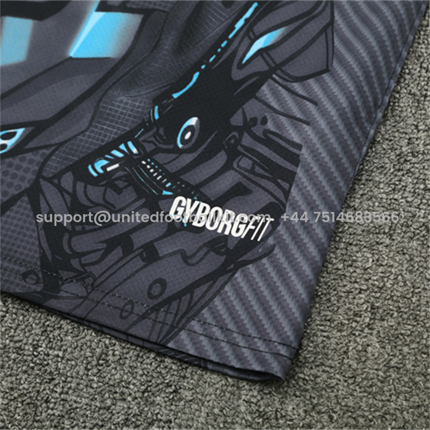 Unitedfootballkit.com | Napoli 25-26 Short-Sleeve Training Set - Gray Mecha Top & Black Shorts -Customize Name, Number and Patch | Worldwide Shipping