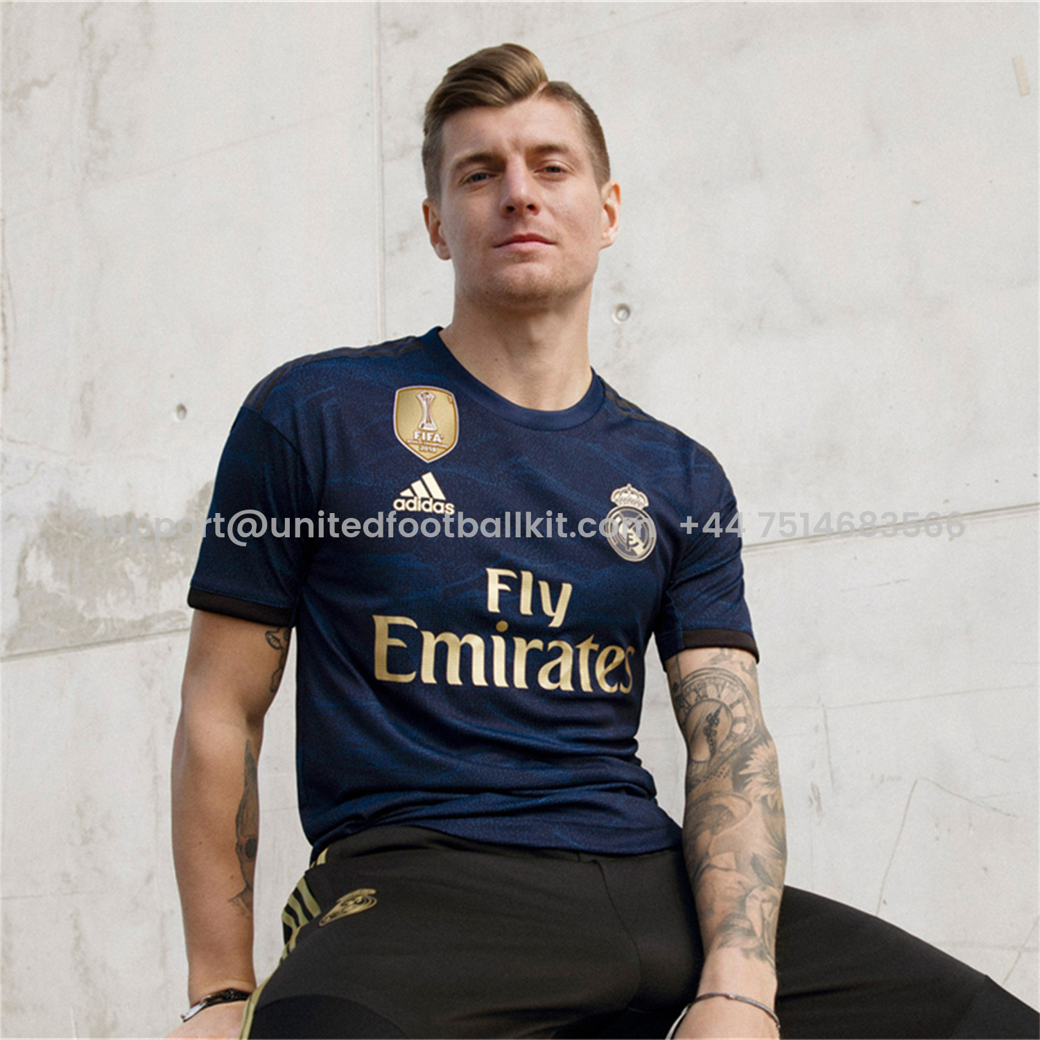 Unitedfootballkit.com | Retro Real Madrid 2019-20 Away Jersey - Player Version -Customize Name, Number and Patch | Worldwide Shipping