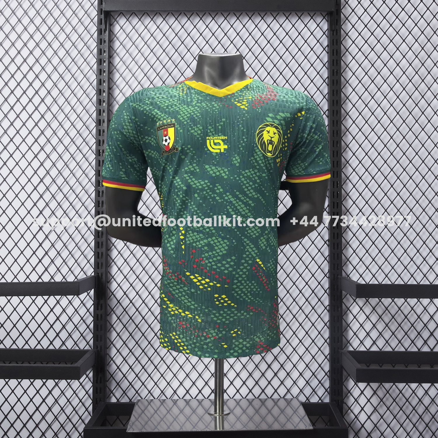 Unitedfootballkit.com | Cameroon 2026 Home Green Jersey - Player Version -Customize Name, Number and Patch | Worldwide Shipping