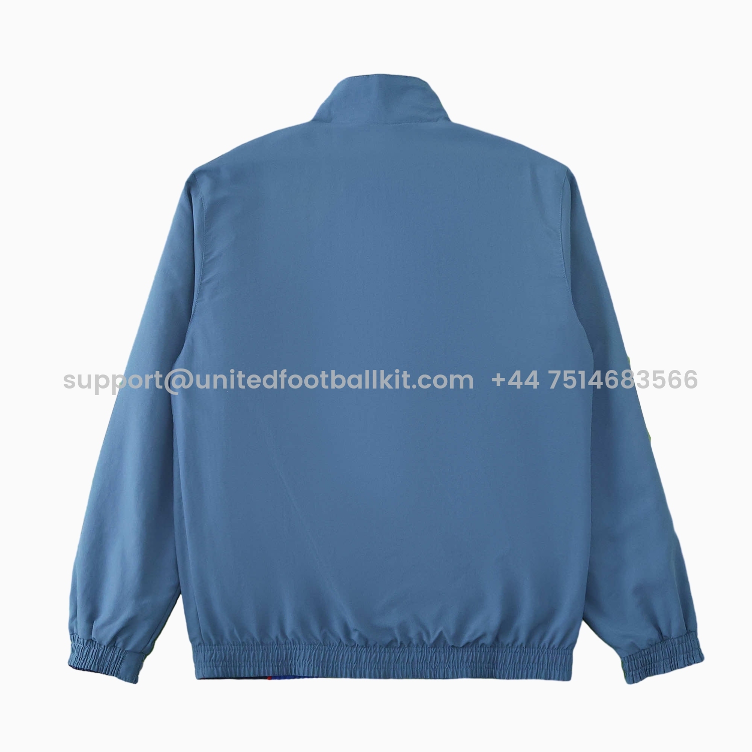 Unitedfootballkit.com | Croatia 24-25 Away Style Double Sided Reversible Windbreaker - Blue -Customize Name, Number and Patch | Worldwide Shipping