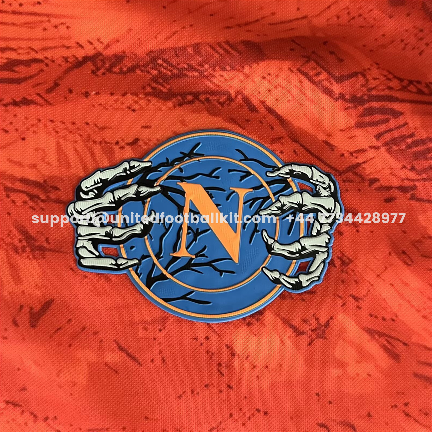 Unitedfootballkit.com | Napoli 25-26 Halloween Orange Goalkeeper Jersey - Fans Version -Customize Name, Number and Patch | Worldwide Shipping