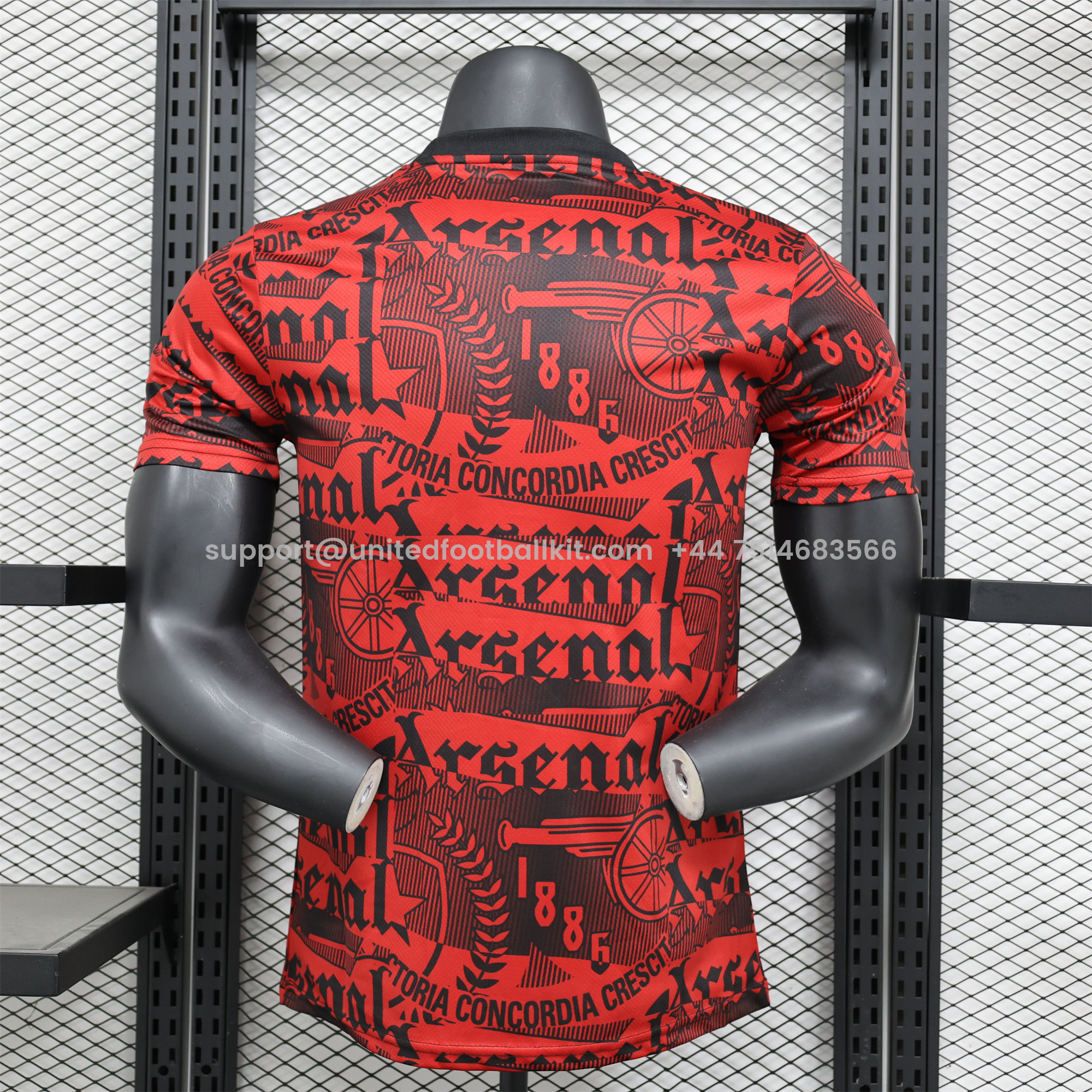 Unitedfootballkit.com | Arsenal 24-25 Red 1986 Special Edition Jersey - Player Version -Customize Name, Number and Patch | Worldwide Shipping