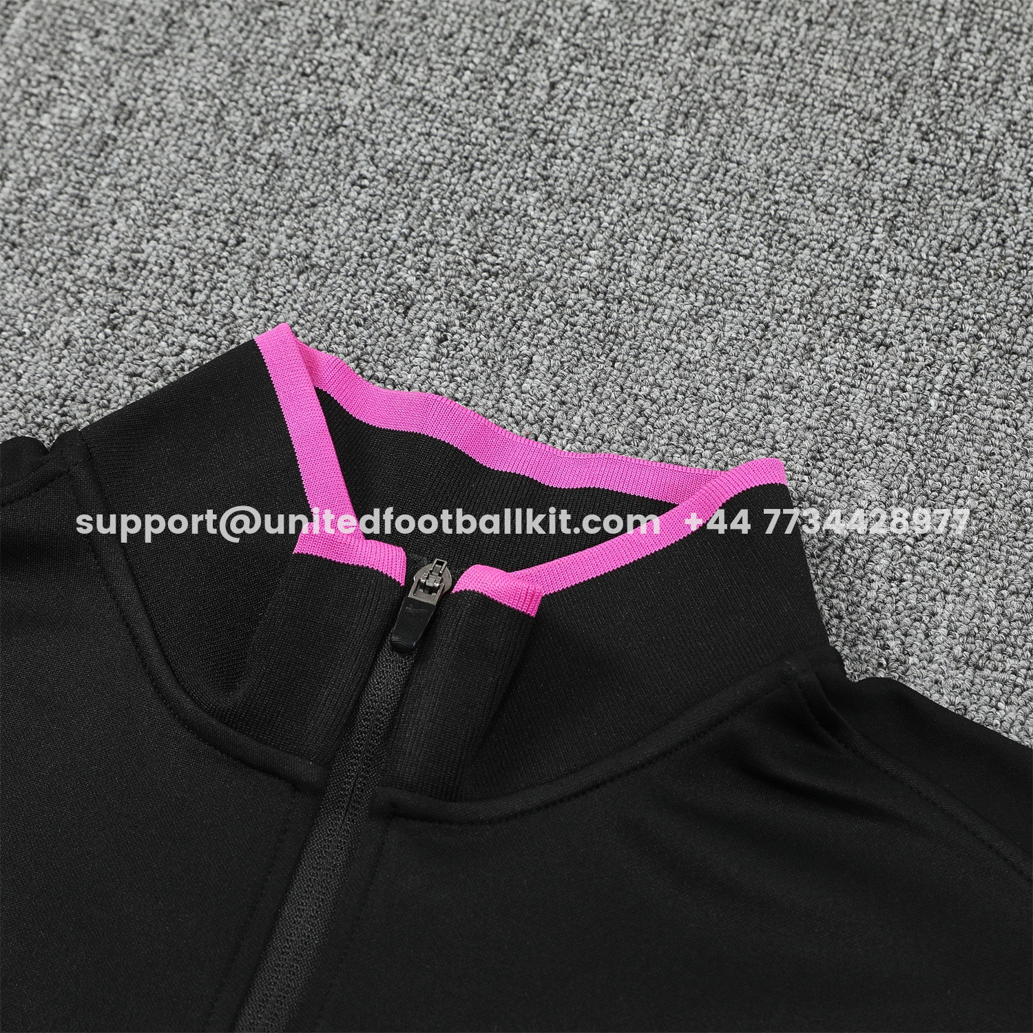 Unitedfootballkit.com | England 2026 Jacket Training Tracksuit - Black Top and Black Pants -Customize Name, Number and Patch | Worldwide Shipping