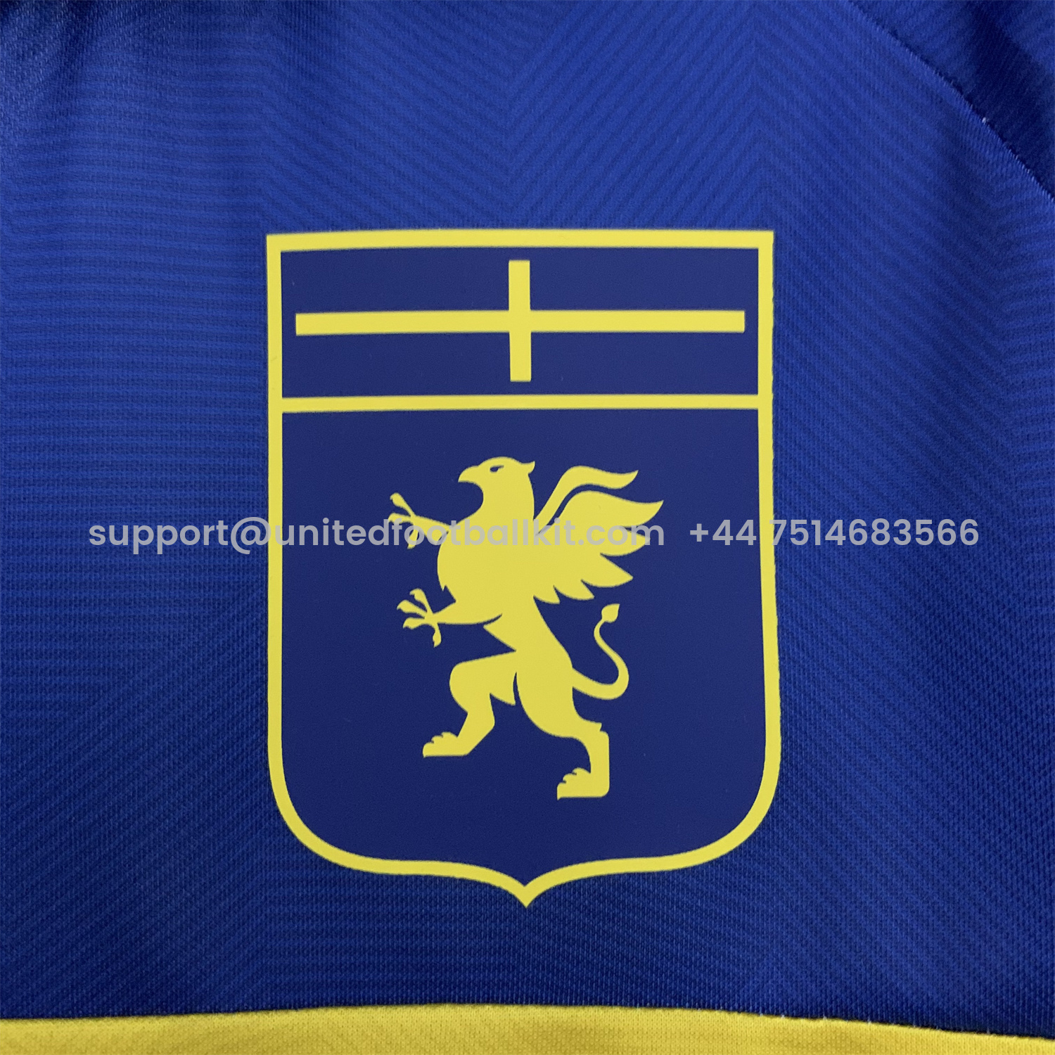 Unitedfootballkit.com | Genoa 24-25 Fourth Unsponsored Jersey - Fans Version -Customize Name, Number and Patch | Worldwide Shipping