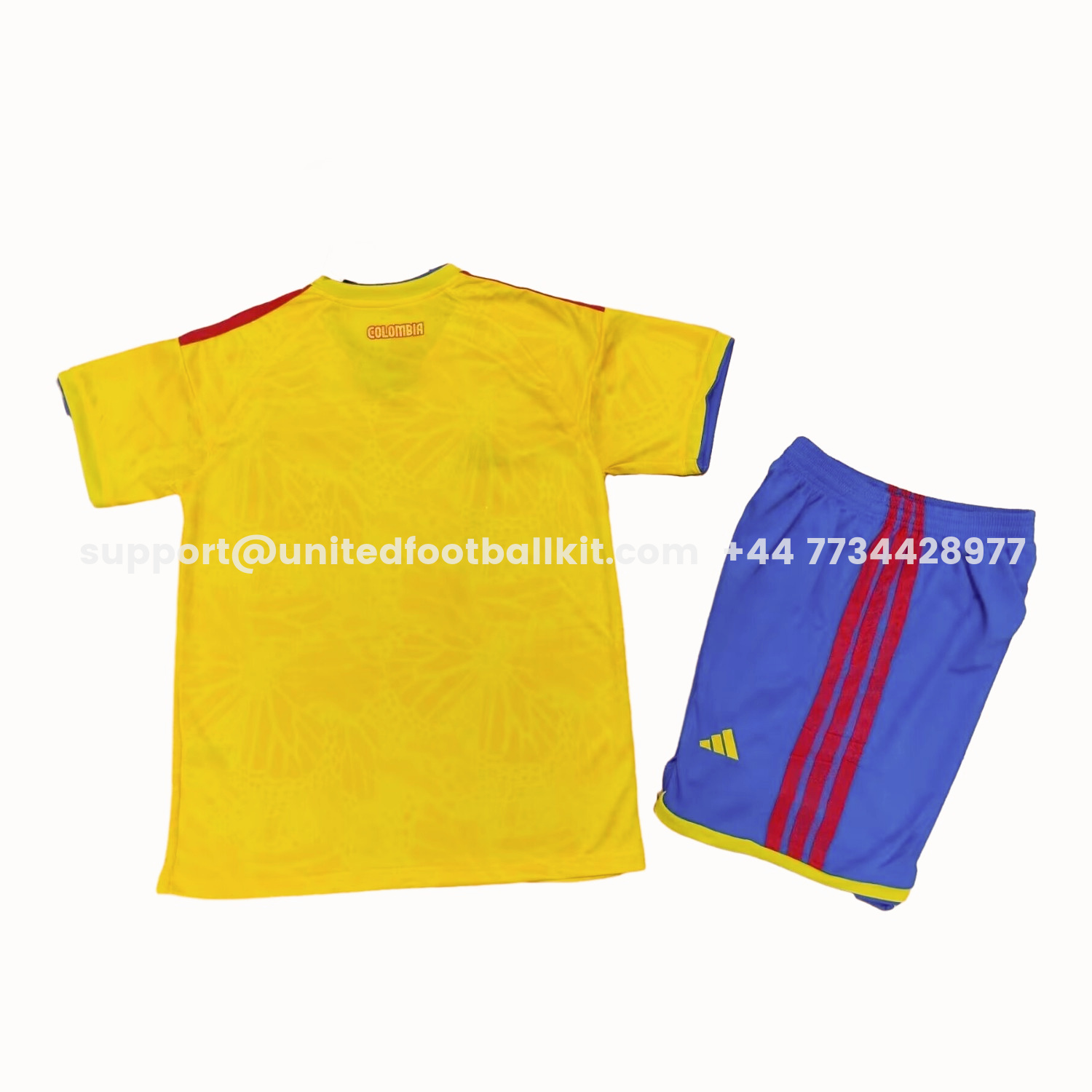 Unitedfootballkit.com | Colombia 2026 Home Kids Kit -Customize Name, Number and Patch | Worldwide Shipping