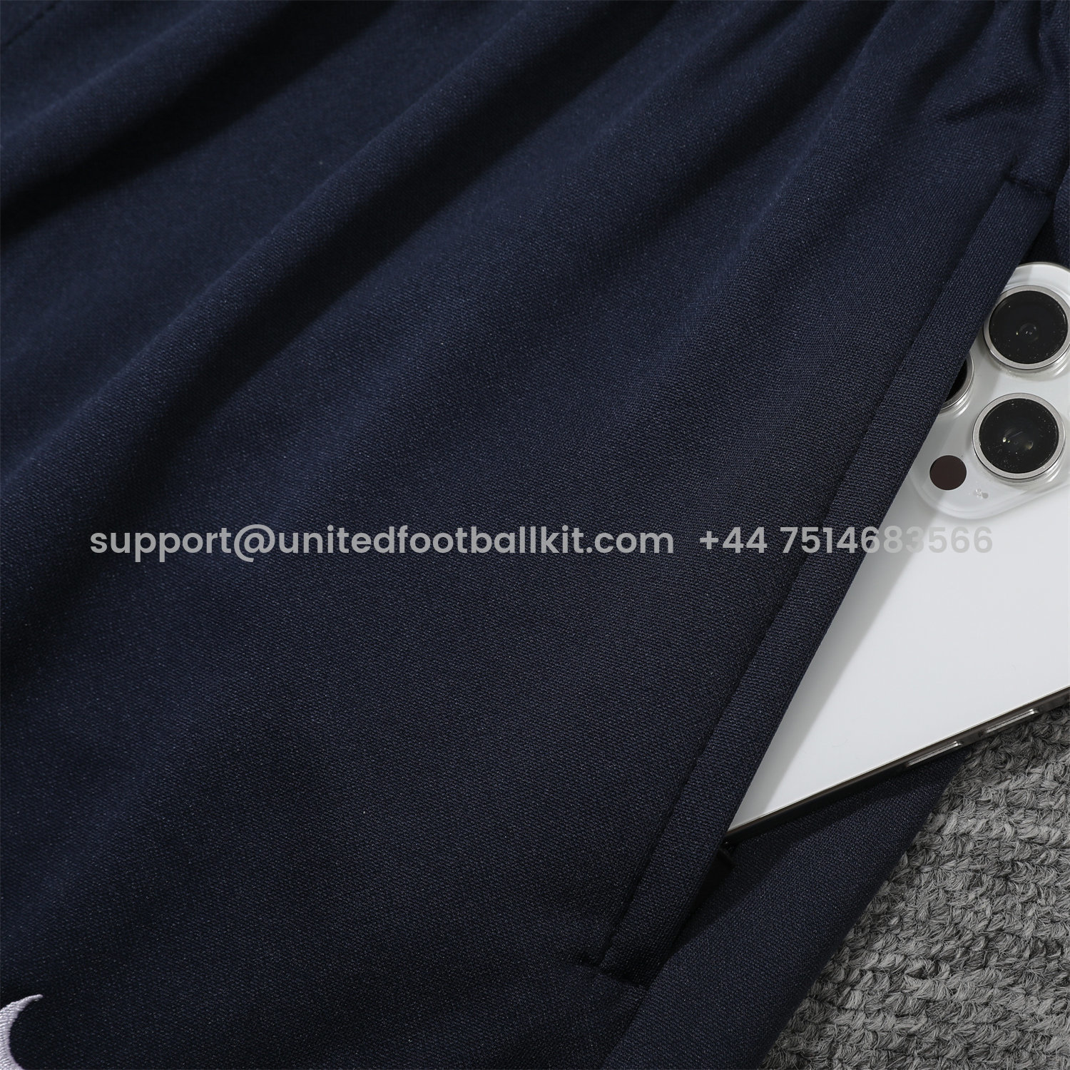 Unitedfootballkit.com | C.H.E.L.S.E.A 25-26 POLO Short-Sleeve Training Set - Deep Blue Top and Pants -Customize Name, Number and Patch | Worldwide Shipping