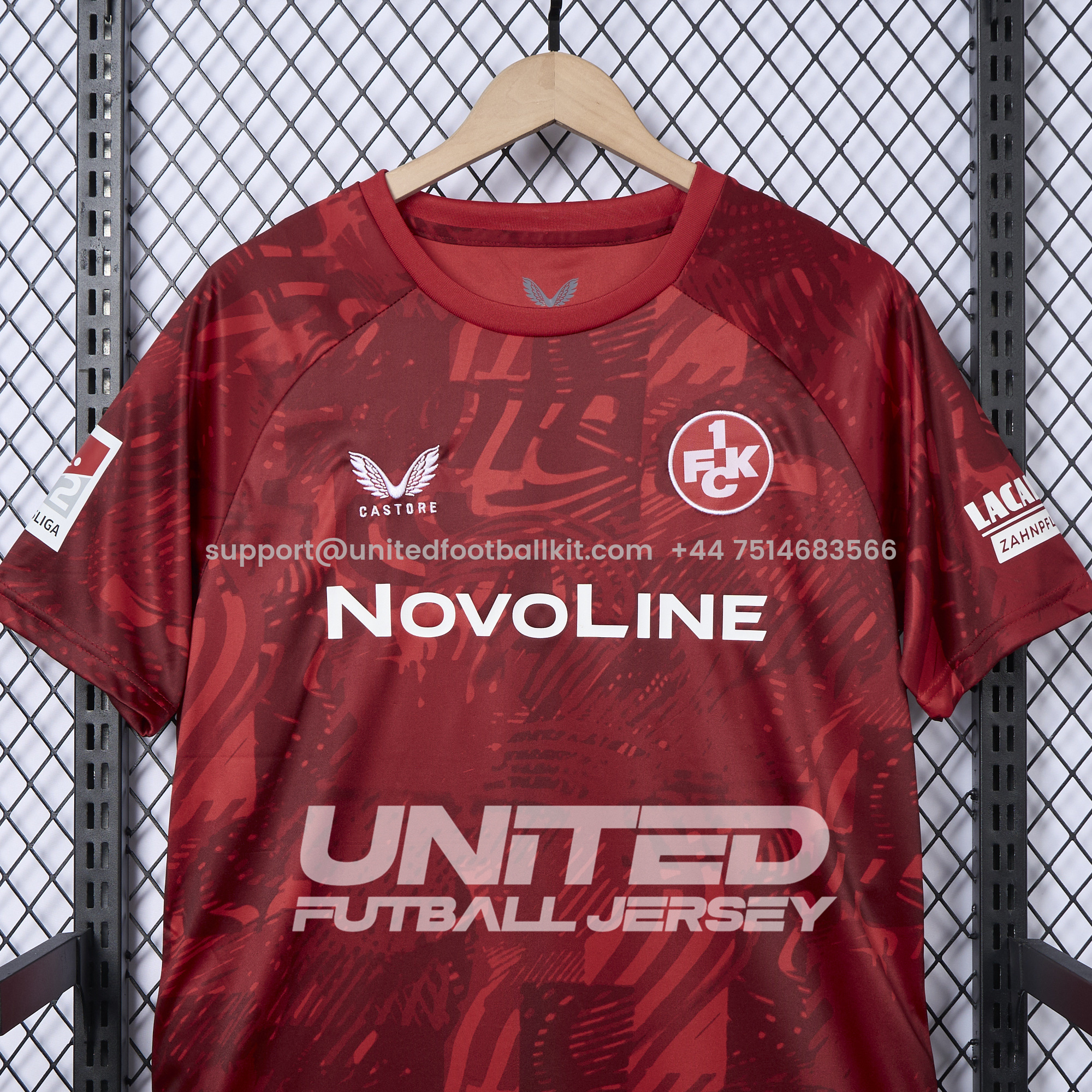 Unitedfootballkit.com | Kaiserslautern 24-25 Home Jersey - Fans Version -Customize Name, Number and Patch | Worldwide Shipping