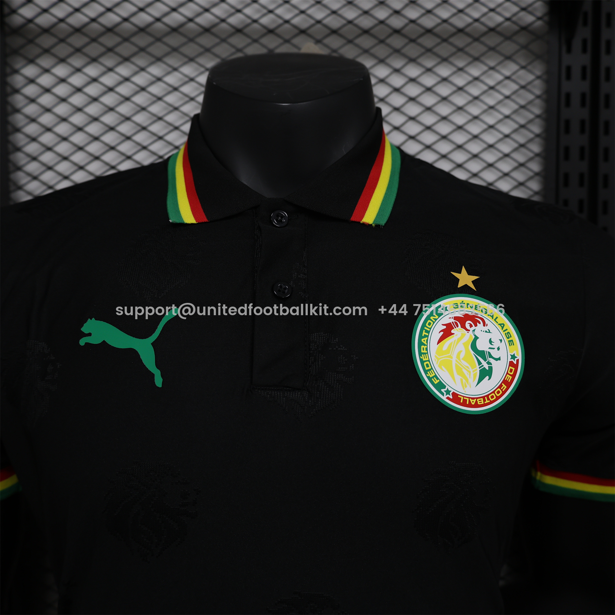 Unitedfootballkit.com | Senegal 2024 Black Special Edition Jersey - Player Version -Customize Name, Number and Patch | Worldwide Shipping