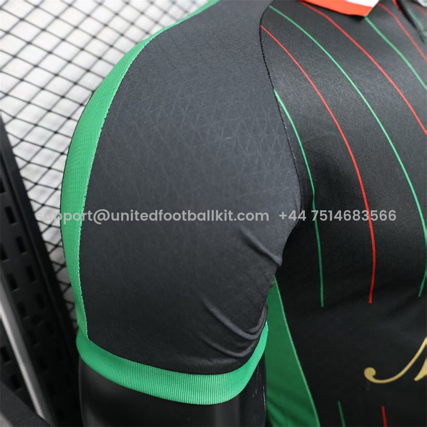 Unitedfootballkit.com | Club Deportivo Palestino Palestine 25-26 Black Special Jersey - Player Version -Customize Name, Number and Patch | Worldwide Shipping