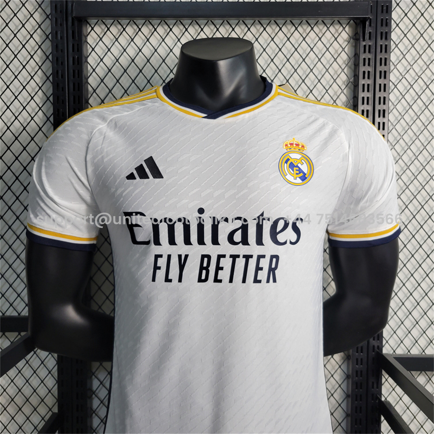 Unitedfootballkit.com | Retro Real Madrid 2023-24 Home Jersey - Player Version -Customize Name, Number and Patch | Worldwide Shipping