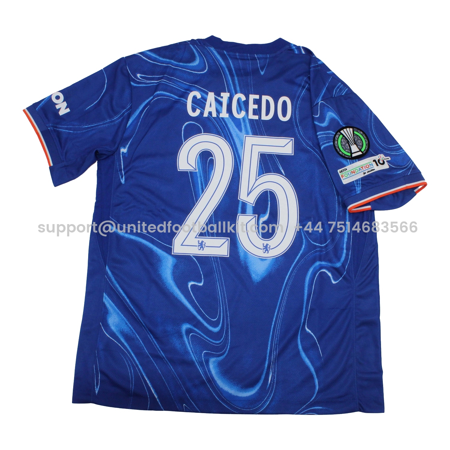 Unitedfootballkit.com | C.H.E.L.S.E.A 24-25 Conference League Final Home Jersey - Fans Version -Customize Name, Number and Patch | Worldwide Shipping