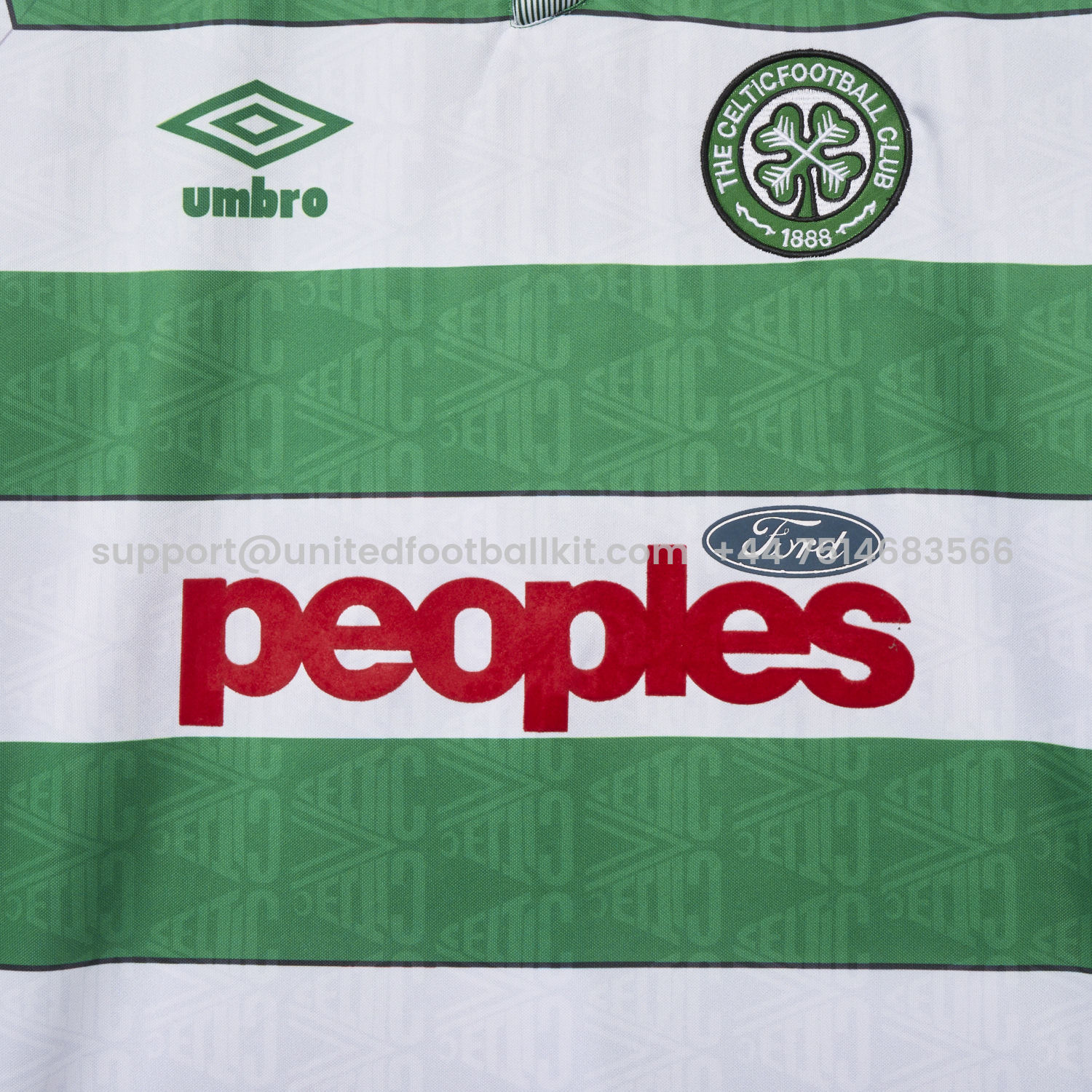 Unitedfootballkit.com | Retro Celtic 1991-92 Home Jersey -Customize Name, Number and Patch | Worldwide Shipping
