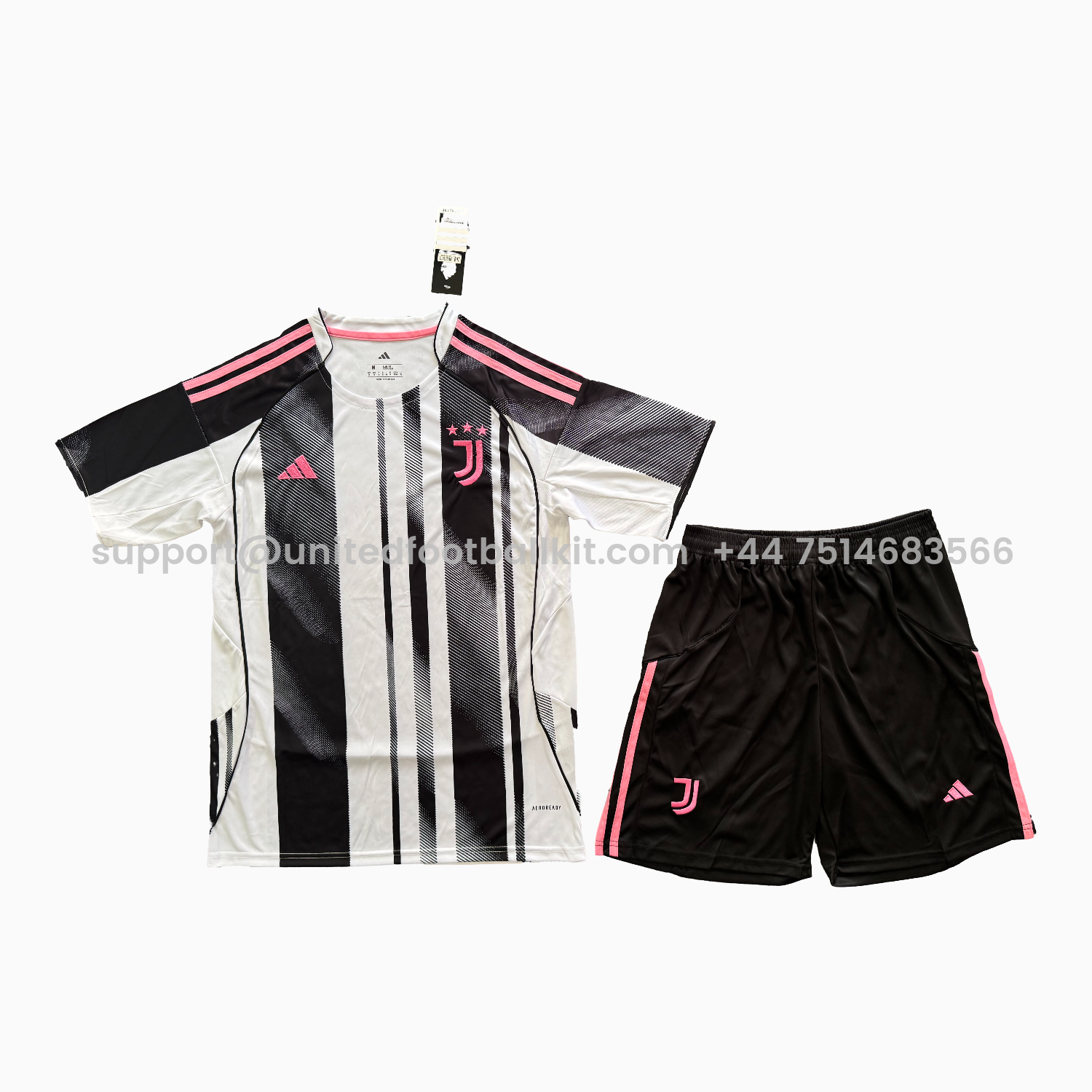 Unitedfootballkit.com | Juventus 25-26 Home Men's Adult Jersey Set - Fans Version -Customize Name, Number and Patch | Worldwide Shipping