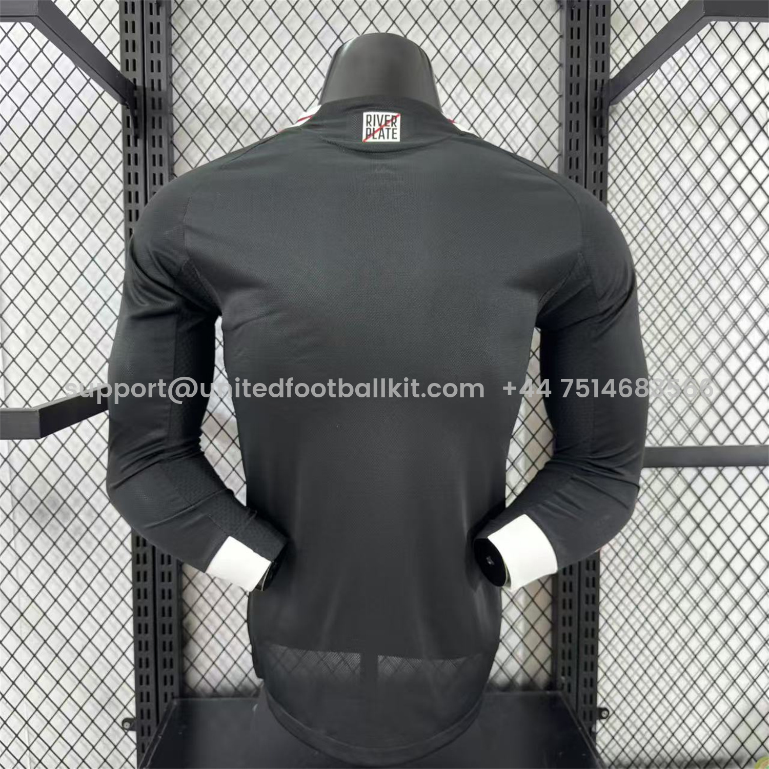 Unitedfootballkit.com | River Plate 25-26 Away Unsponsored Long Sleeves Jersey - Player Version -Customize Name, Number and Patch | Worldwide Shipping